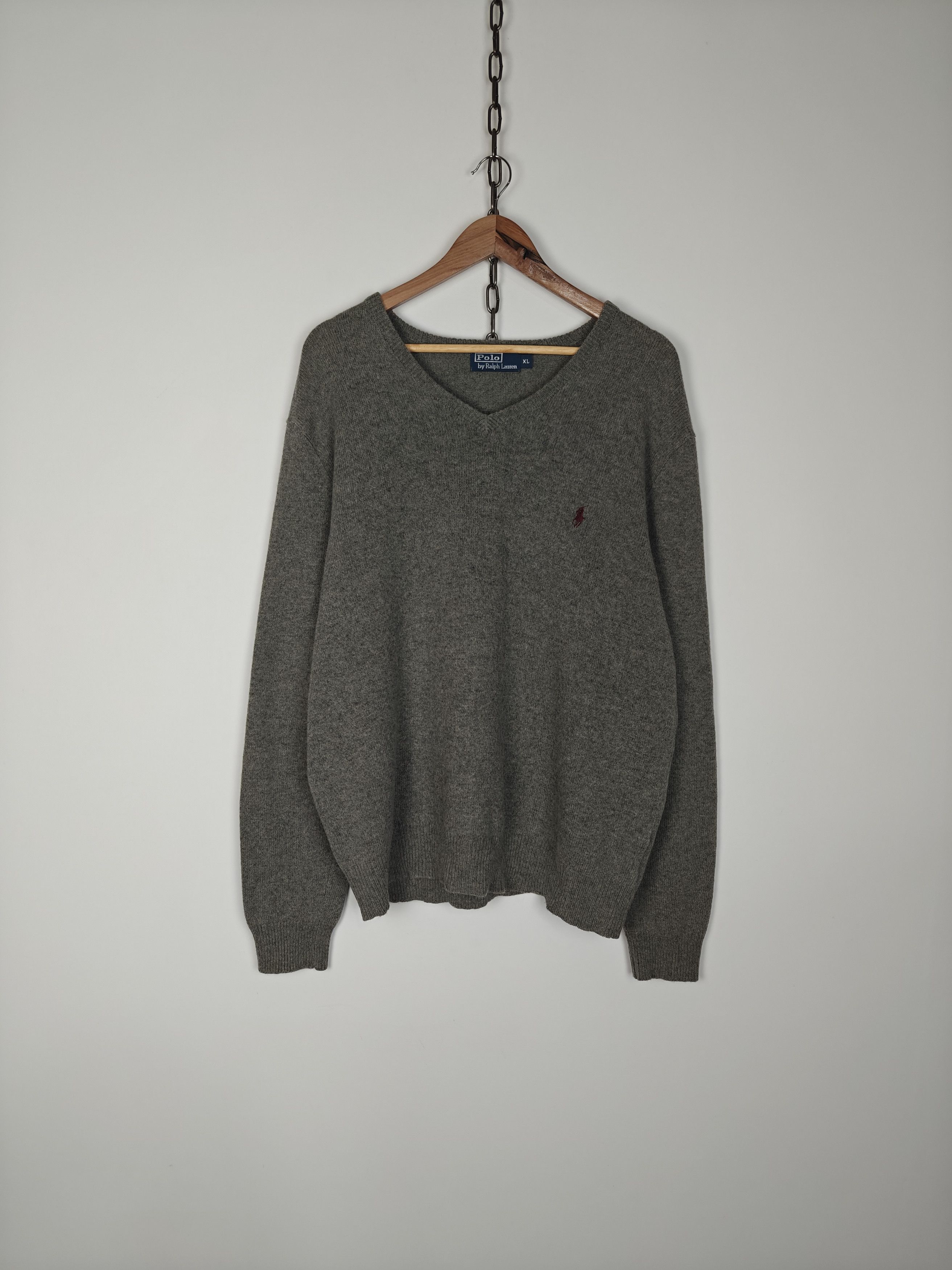 Polo Ralph Lauren Polo Ralph Lauren Sweater Wool Pullover Jumper Gray size XL Size US XL / EU 56 / 4 - 1 Thumbnail