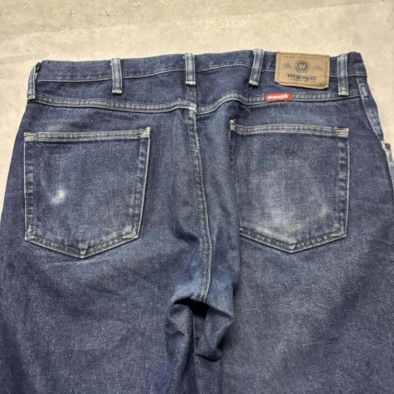 Japanese Brand × Vintage Crazy Vintage Y2K/2000s Grunge Dark Blue Wash Essential Denim Jeans! Size US 36 / EU 52 - 7 Thumbnail