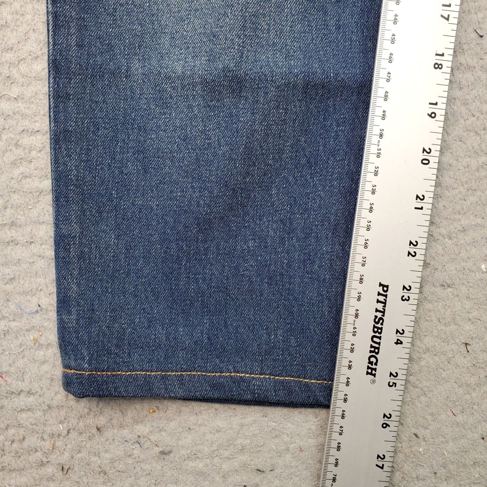 Lands' End Lands' End Mens Jeans 32 Blue Denim Traditional Fit Square Rigger 5-Pocket Regular Inseam 25.75" Inseam 25.75" Vintage No Size US 32 / EU 48 - 5 Thumbnail