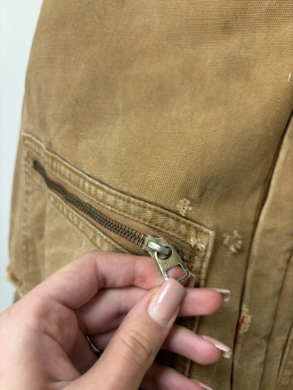 Carhartt Vintage Carhartt 80s USA Boxy Fit Cropped Detroit Jacket Size US L / EU 52-54 / 3 - 5 Thumbnail