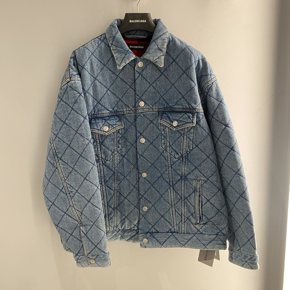 Balenciaga Balenciaga Oversized Quilted Denim Jacket Size US L / EU 52-54 / 3 - 2 Thumbnail