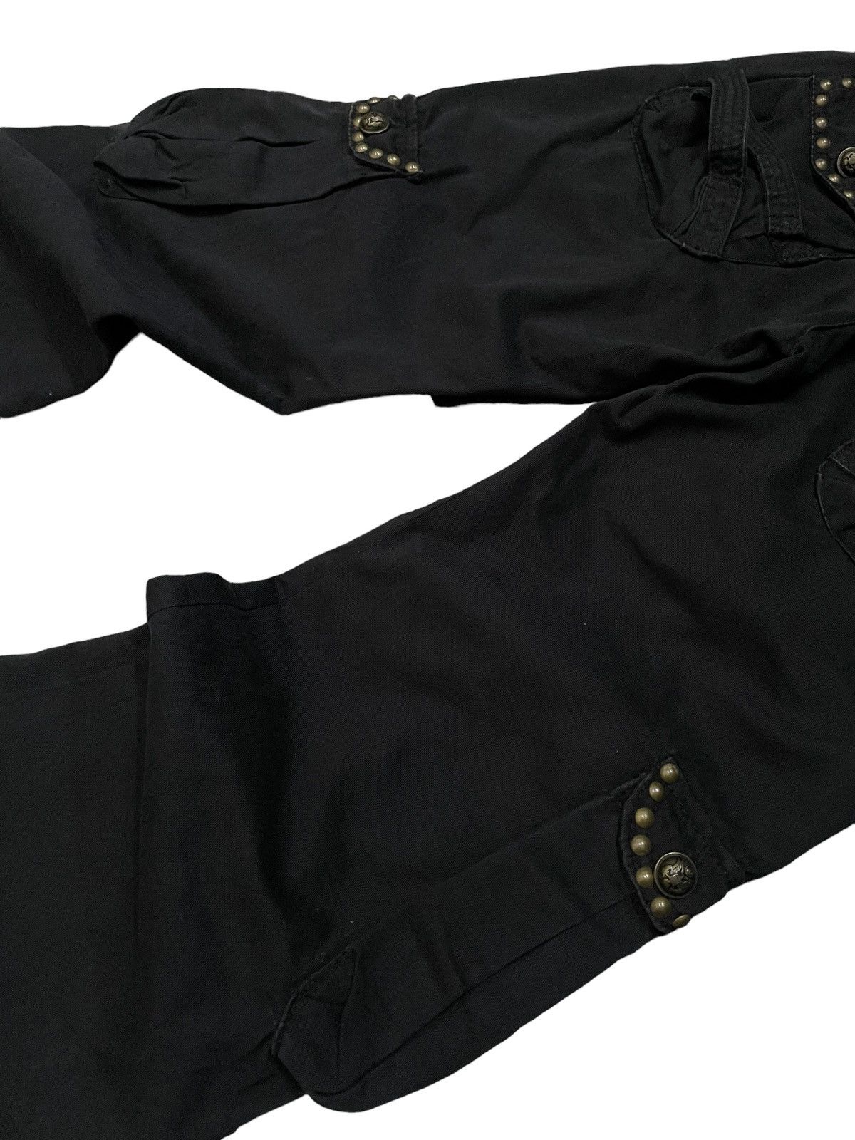 Japanese Brand × Le Grande Bleu (L.G.B.) × MOUSSY Moussy Japan Heavy Studded Flared Dancer Cargo Pants Size US 28 / EU 44 - 11 Thumbnail