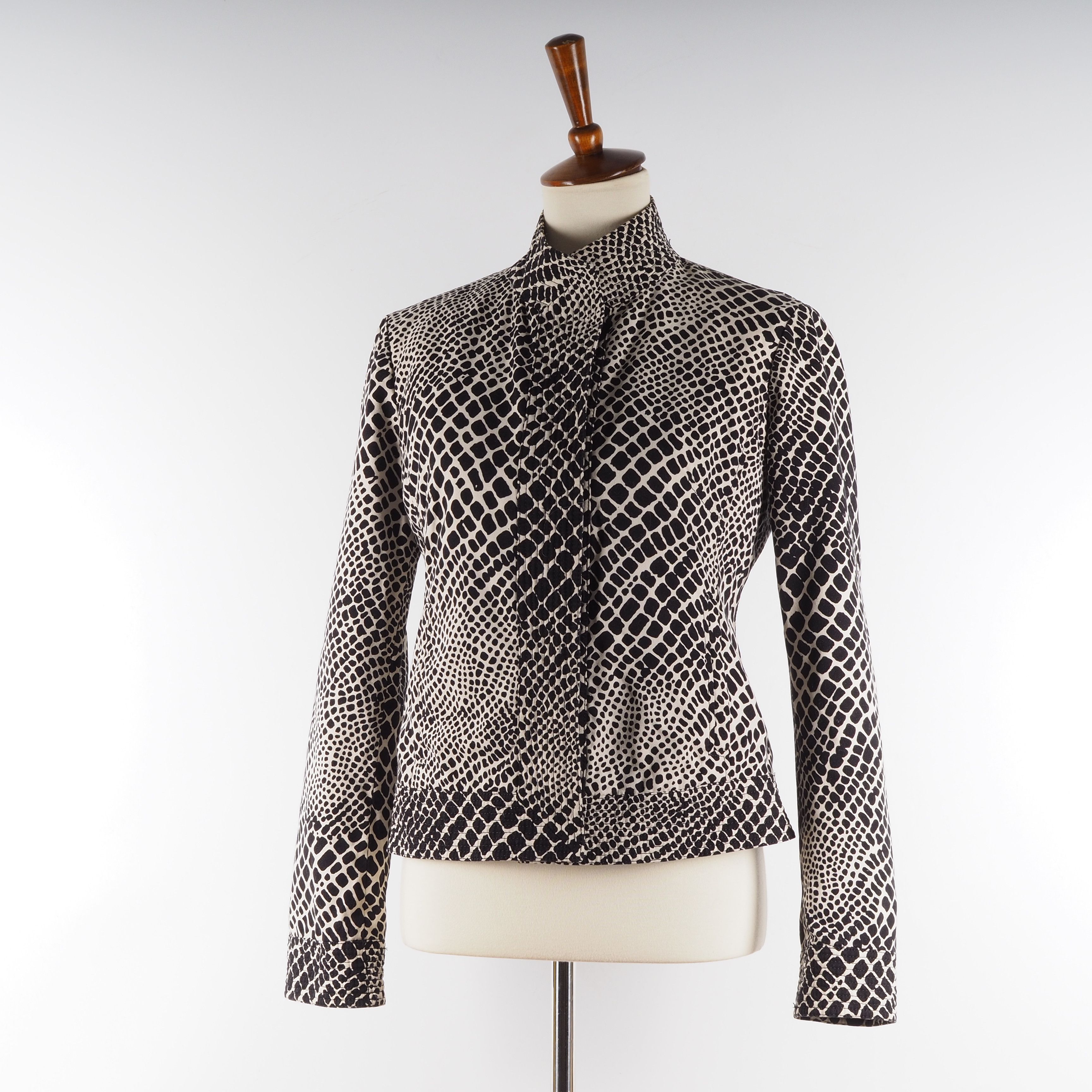 Armani Collezioni Armani Collezioni Animal Print Snap Jacket Blazer Size M / US 6-8 / IT 42-44 - 1 Thumbnail
