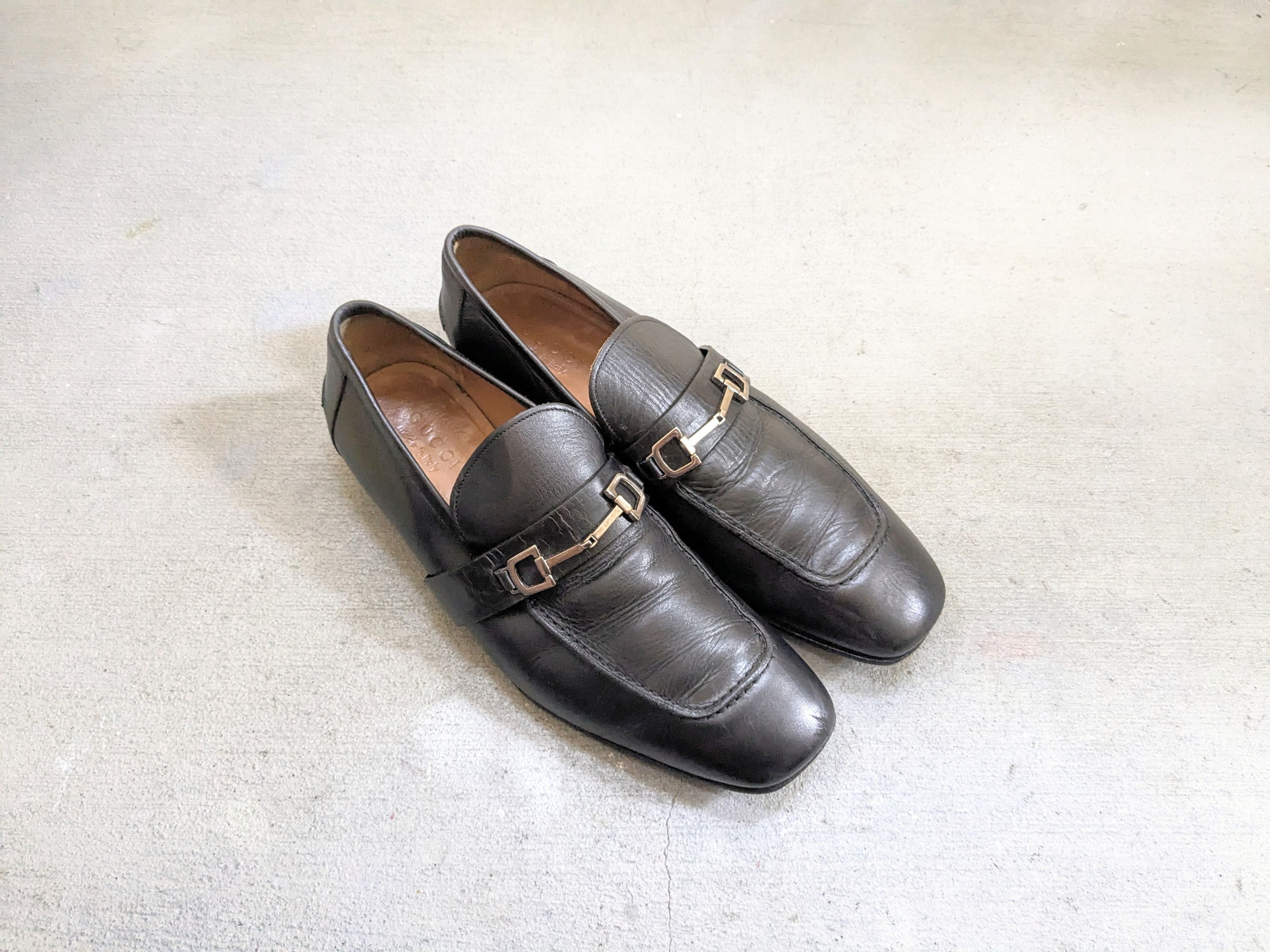 VTG Gucci Horsebit Loafers Shoes Size 9.5 Black Gucci Gucci Horsebit Loafers Black Leather 9.5 Slip On | Grailed main image 4