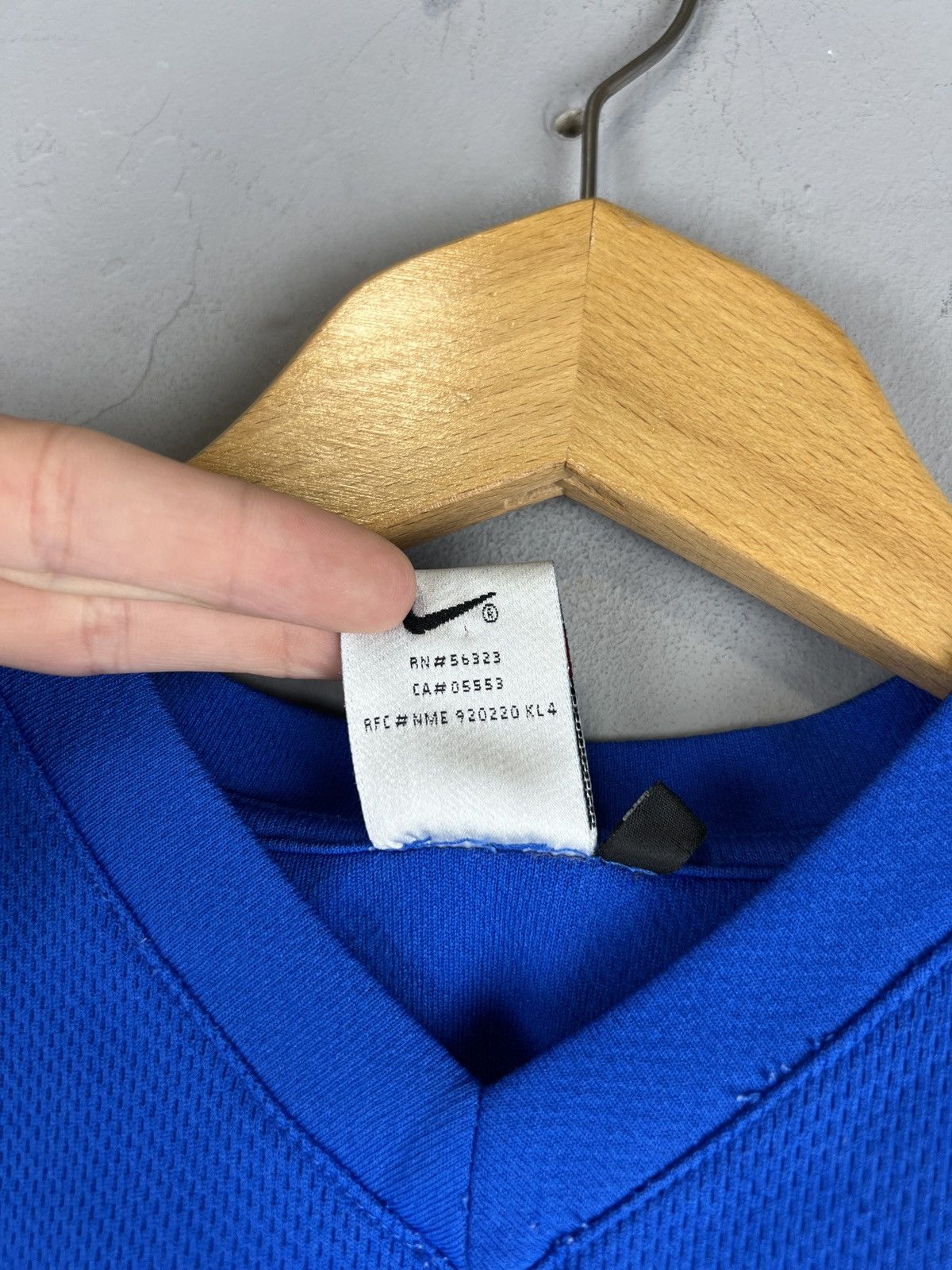 Nike × Vintage Vintage Y2K 90s Nike Air Center Swoosh Nylon jersey Size US M / EU 48-50 / 2 - 4 Thumbnail