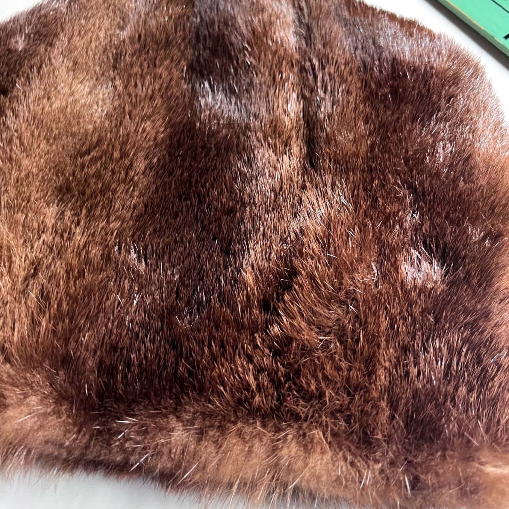 Vintage VINTAGE Mink Pillbox Hat Brown One Size Womens Accessories Formal Winter Glamour Fur Real Mink Size ONE SIZE - 5 Thumbnail