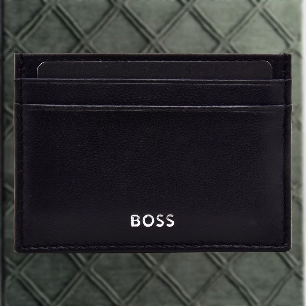 Hugo Boss Hugo Boss Randy_N_Card_Case Men's Card Case Wallet 5 Credit Card Slots Black Size ONE SIZE - 1 Thumbnail