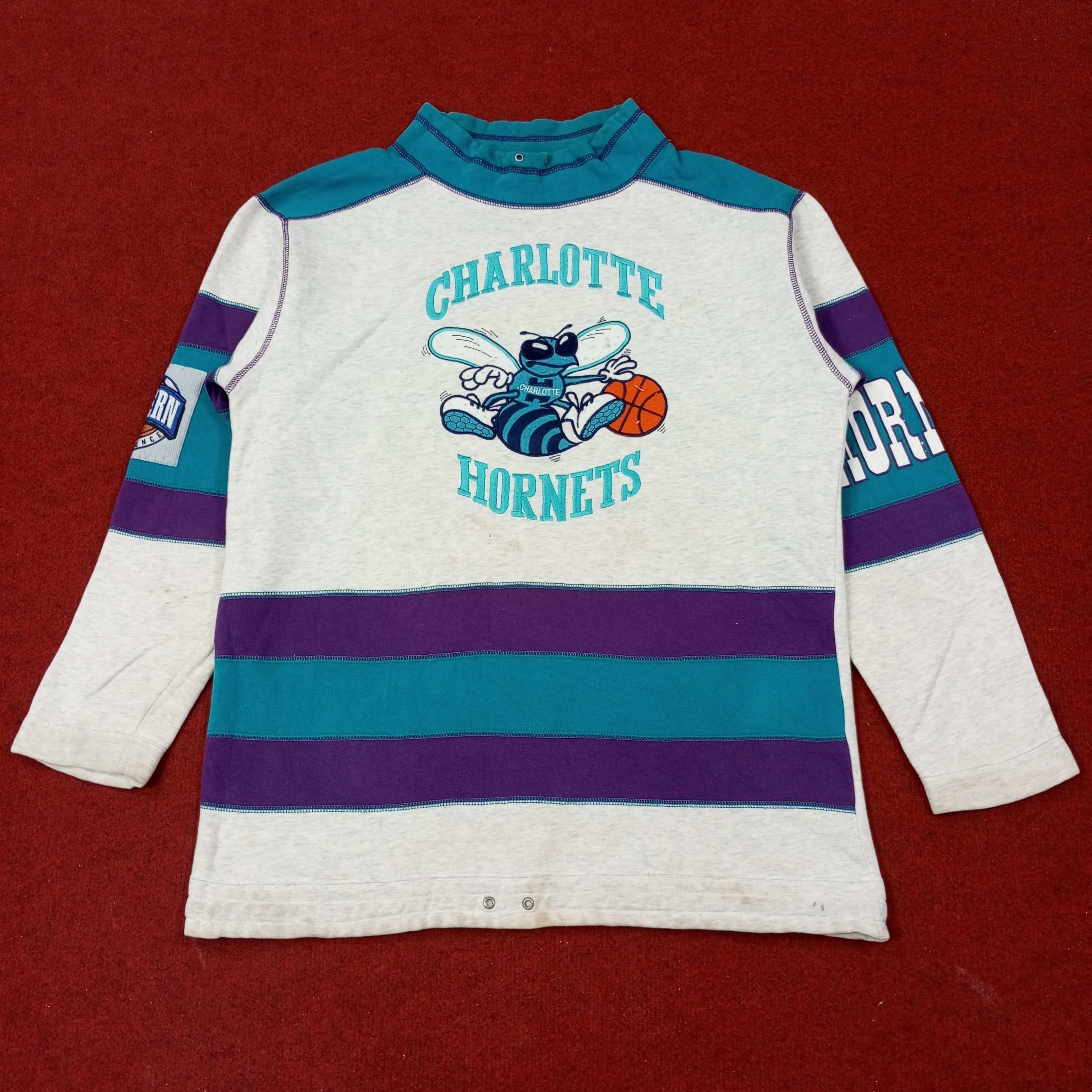 NBA NBA Charlotte Hornets Basketball Team Sweatshirt c246n27 Size US M / EU 48-50 / 2 - 1 Thumbnail