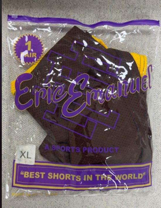 Eric Emanuel Eric Emanuel Shorts Men's Mesh Chocolate/Athletic Gold XL Size US 39 - 6 Thumbnail