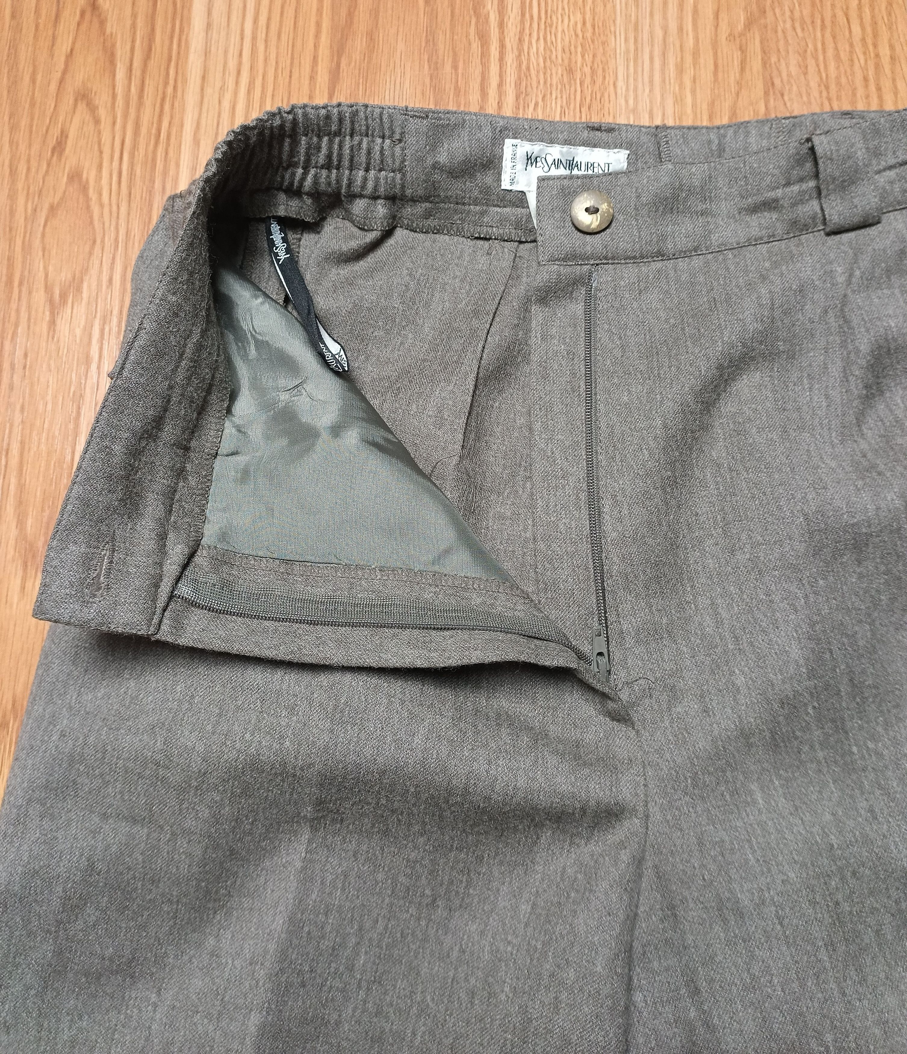 Vintage × Yves Saint Laurent Yves Saint Laurent Wool Classic Womens Pants Size FR40 Size 28" / US 6 / IT 42 - 7 Thumbnail