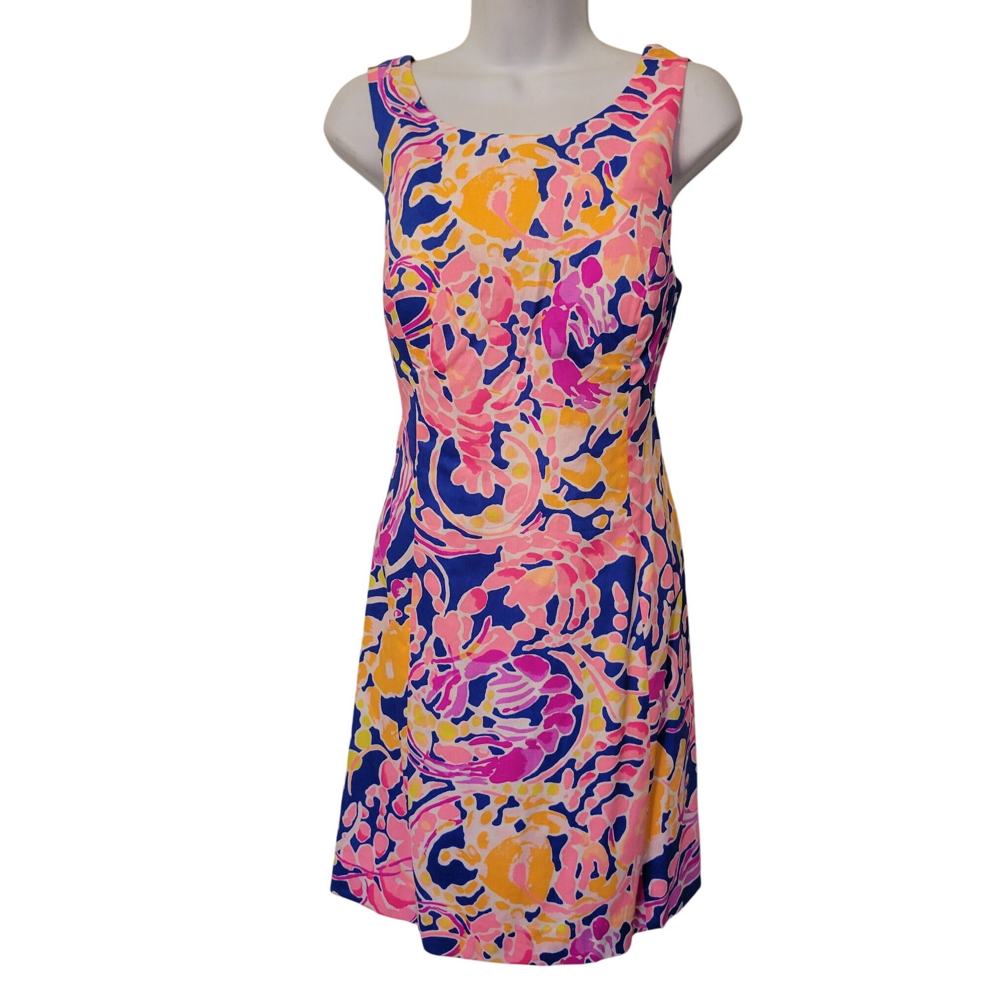 Lilly Pulitzer Lilly Pulitzer Dress Back Bow Sleeveless 6 COURTNEY Shift Br Size M / US 6-8 / IT 42-44 - 1 Thumbnail