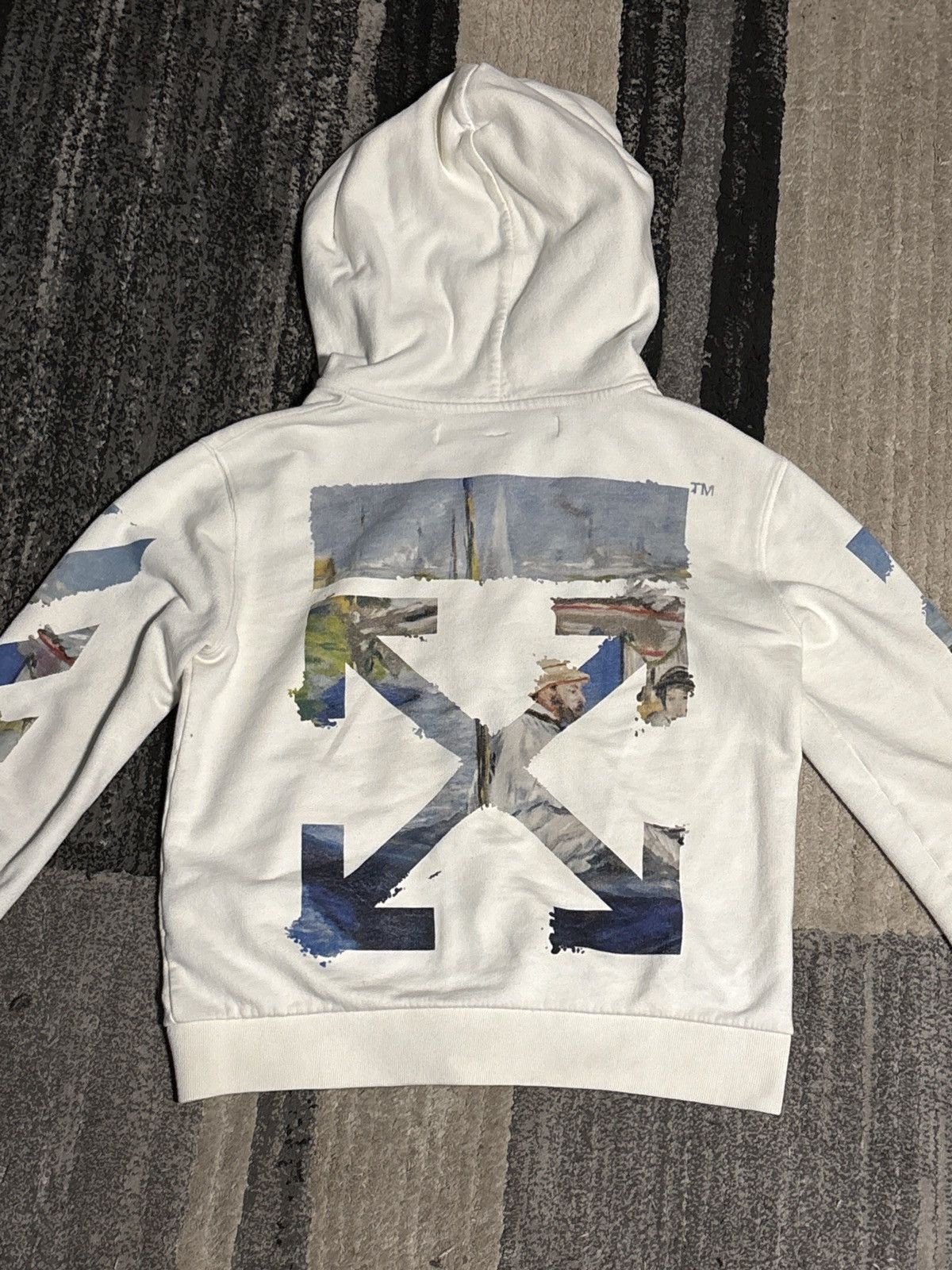 Off-White Off-White Diag Multicolour Zipped Hoodie 'White' Size US S / EU 44-46 / 1 - 2 Thumbnail
