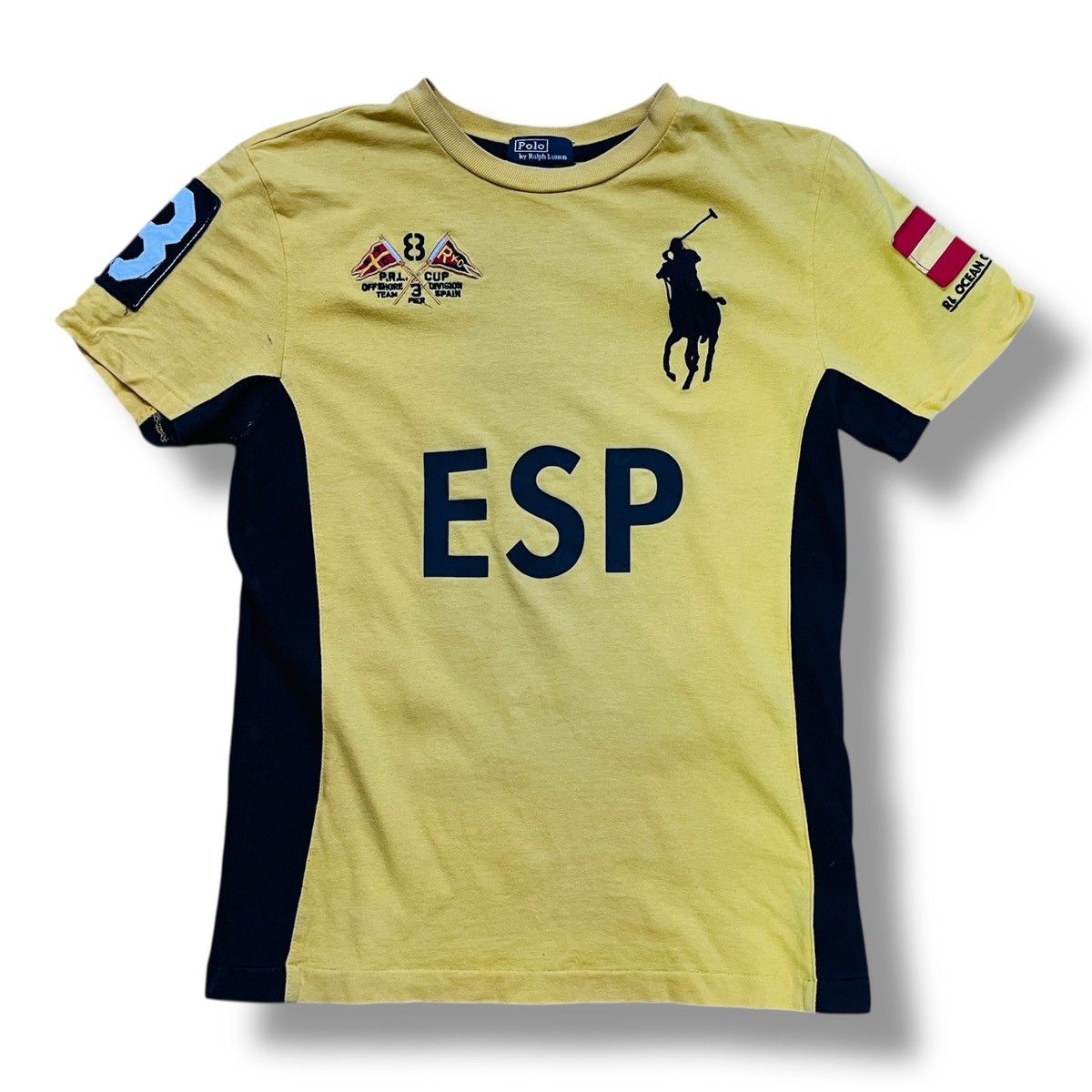 Polo Ralph Lauren × Ralph Lauren × Vintage Vintage Ralph Lauren Body Fit ESP Spain TShirt Size M / US 6-8 / IT 42-44 - 3 Thumbnail