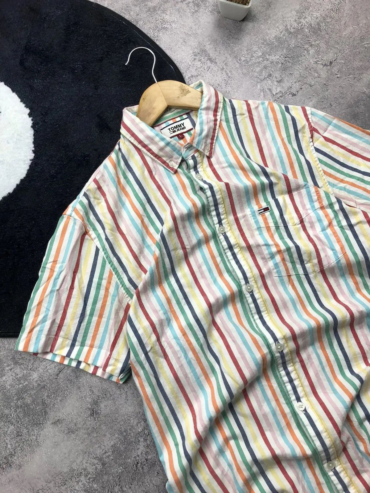 Tommy Hilfiger TOMMY HILFIGER Jeans Hype Tennis Shirt Mini Logo Streetwear Size US L / EU 52-54 / 3 - 3 Thumbnail