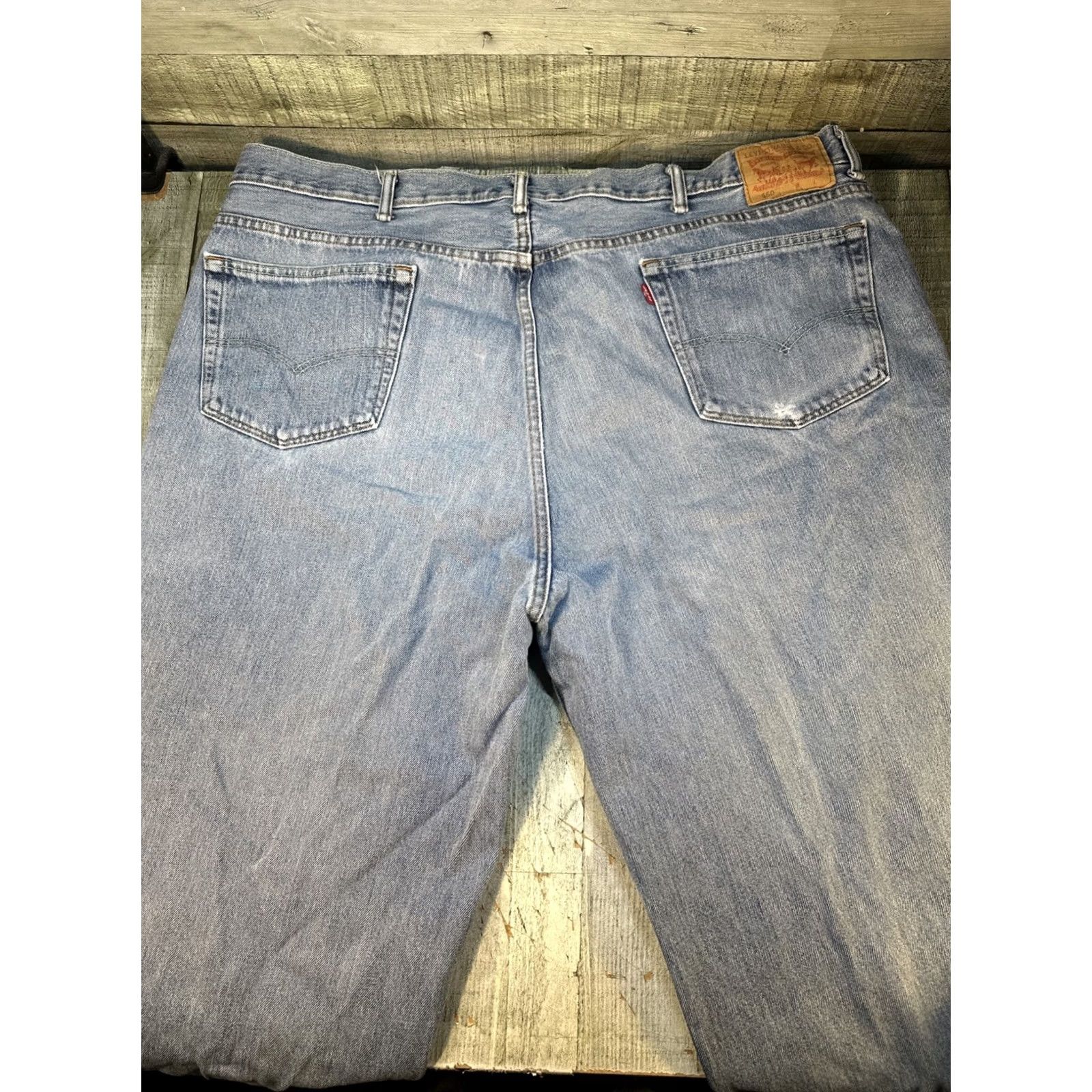 Levi's Levi's 560 Jeans Mens 48 x 30 Blue Distressed Relaxed Tapered 5-Pocket Denim Vintage 90s Grunge Retro 90s Mens Size US 32 / EU 48 - 5 Thumbnail
