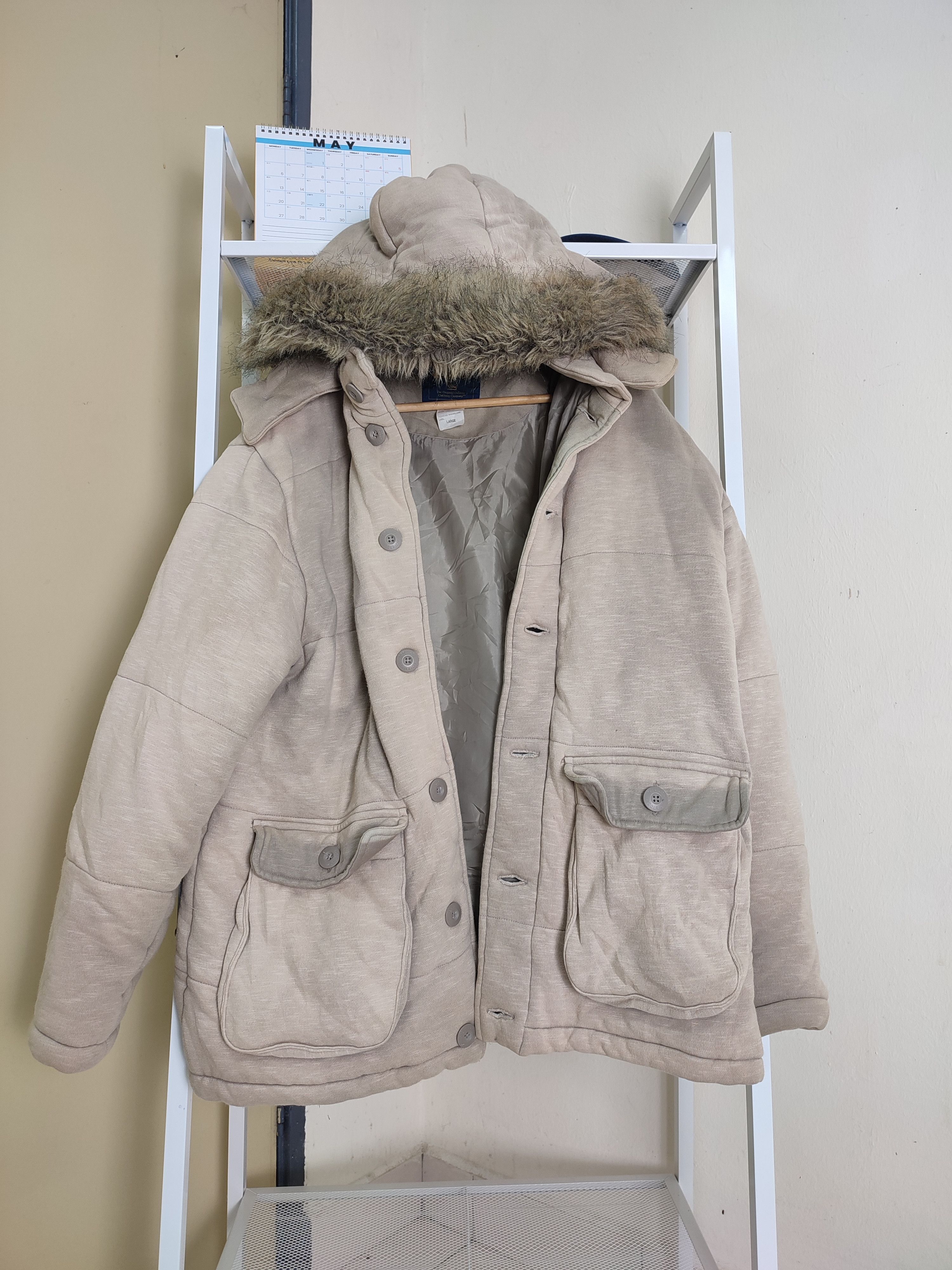 Woolrich Woolen Mills 💥Rare Fur Woolrich Sun Faded Button Jacket Size US L / EU 52-54 / 3 - 3 Thumbnail