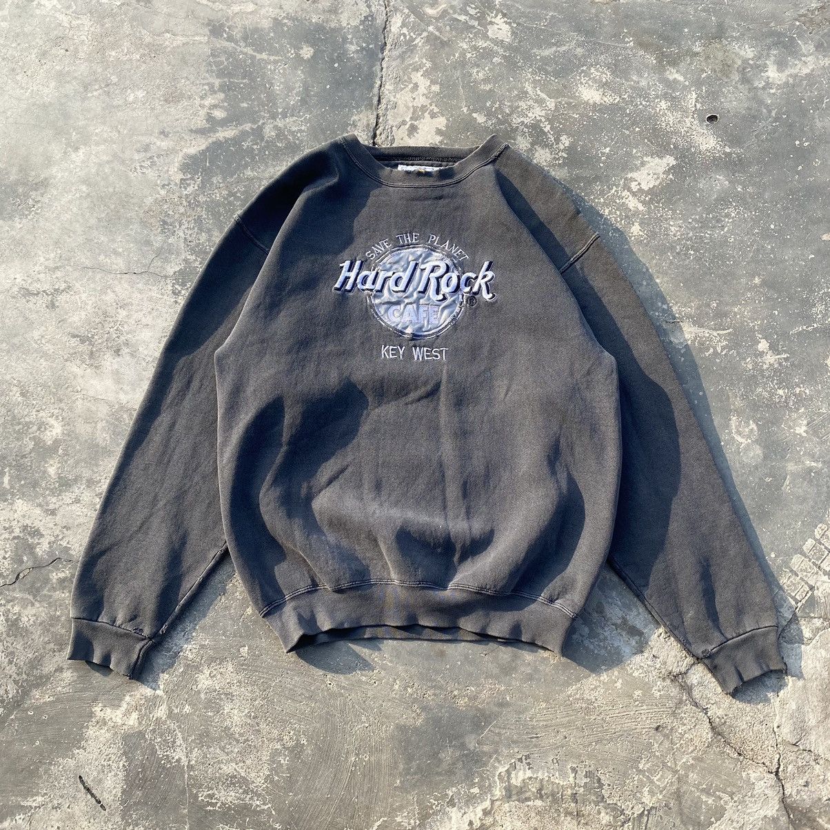 Hard Rock Cafe 90s HRC distressed heavyweight sweatshirt SB001 Size US L / EU 52-54 / 3 - 1 Thumbnail