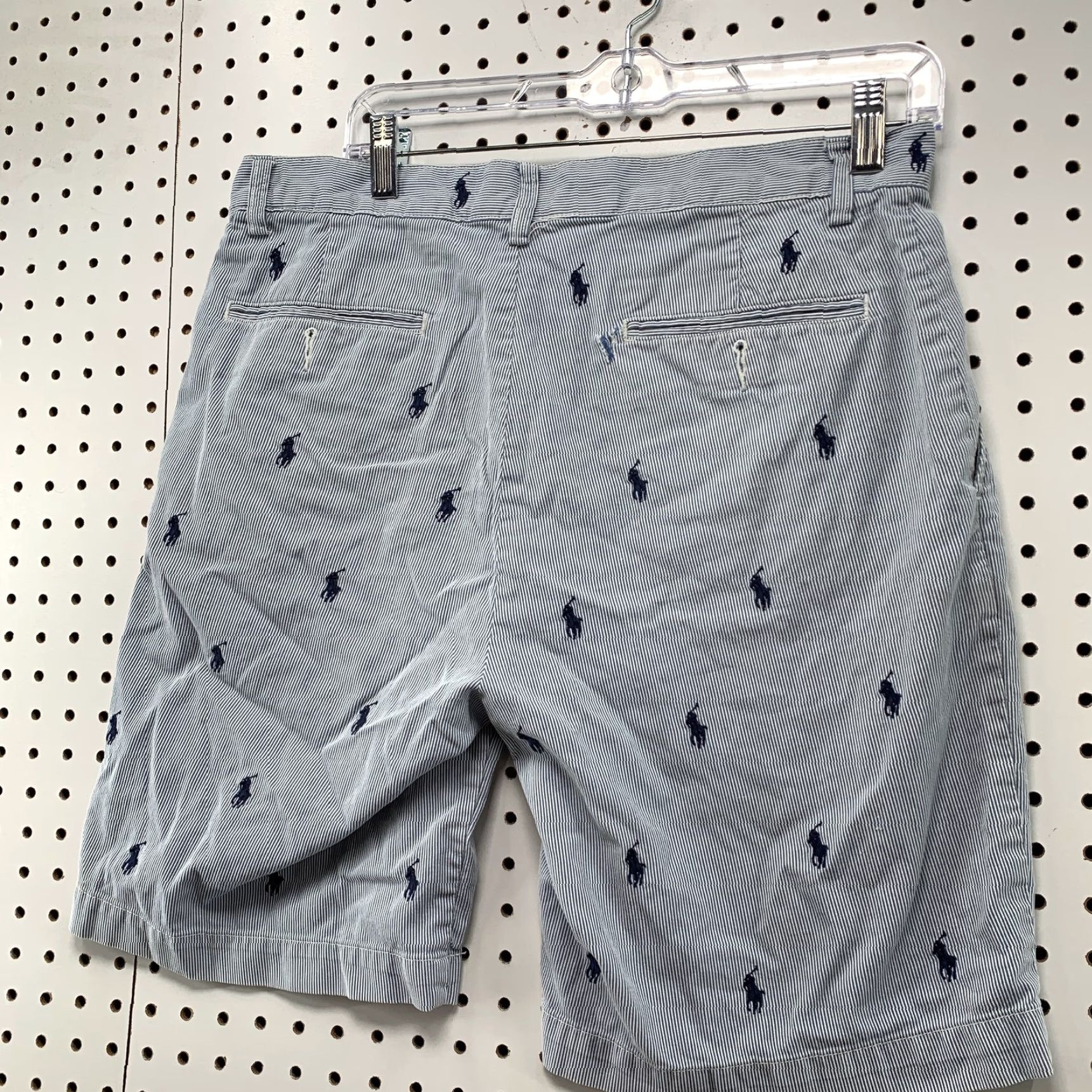 Polo Ralph Lauren Polo Ralph Lauren Polo Shirt Chino Shorts Mens Size 33 Blue Embroidered Pony Casual Summer 90s Boys Mens Size US XS / EU 42 / 0 - 6 Thumbnail