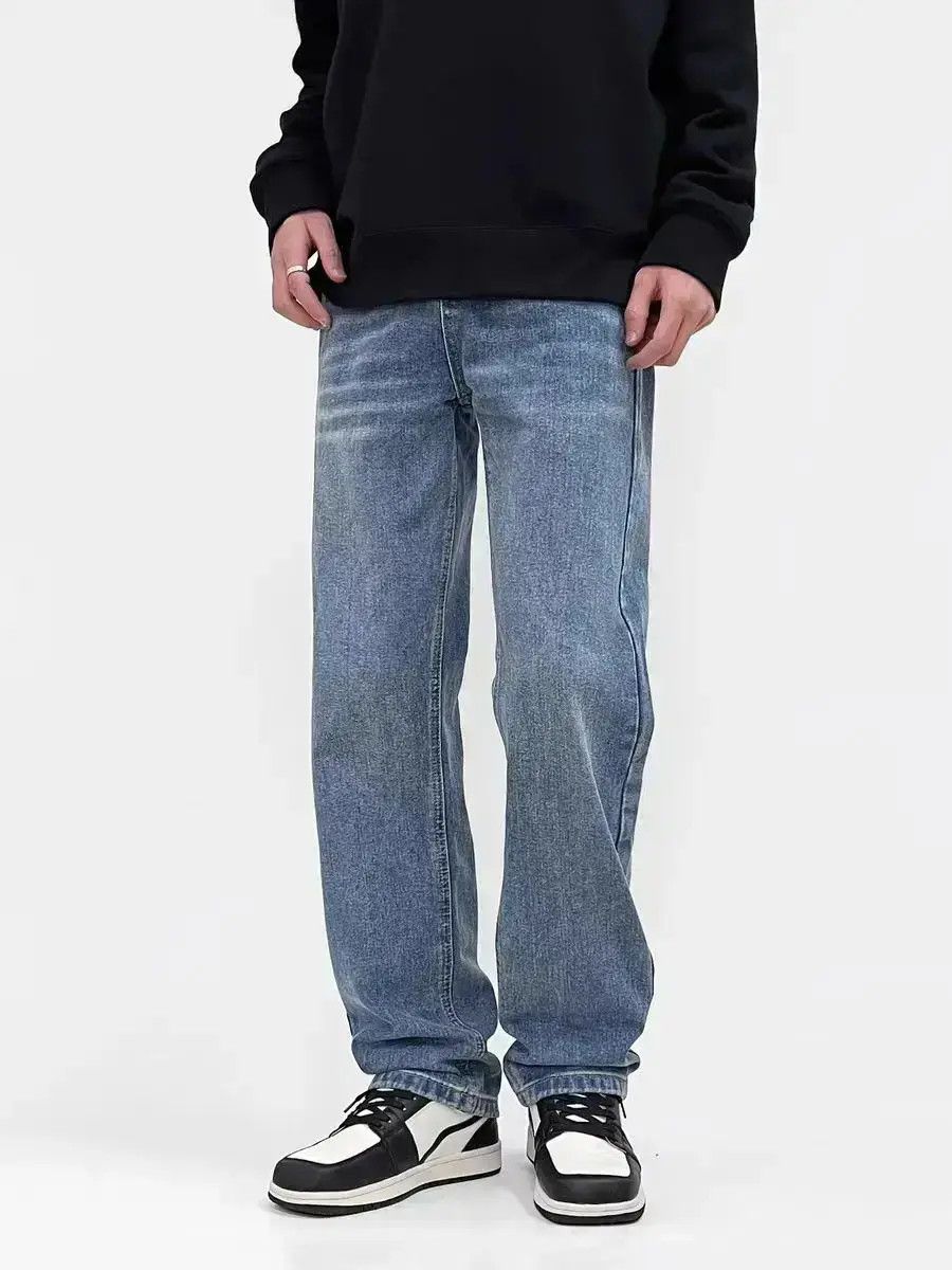 Japanese Brand High street washed baggy straight leg jeans Size US 32 / EU 48 - 6 Thumbnail
