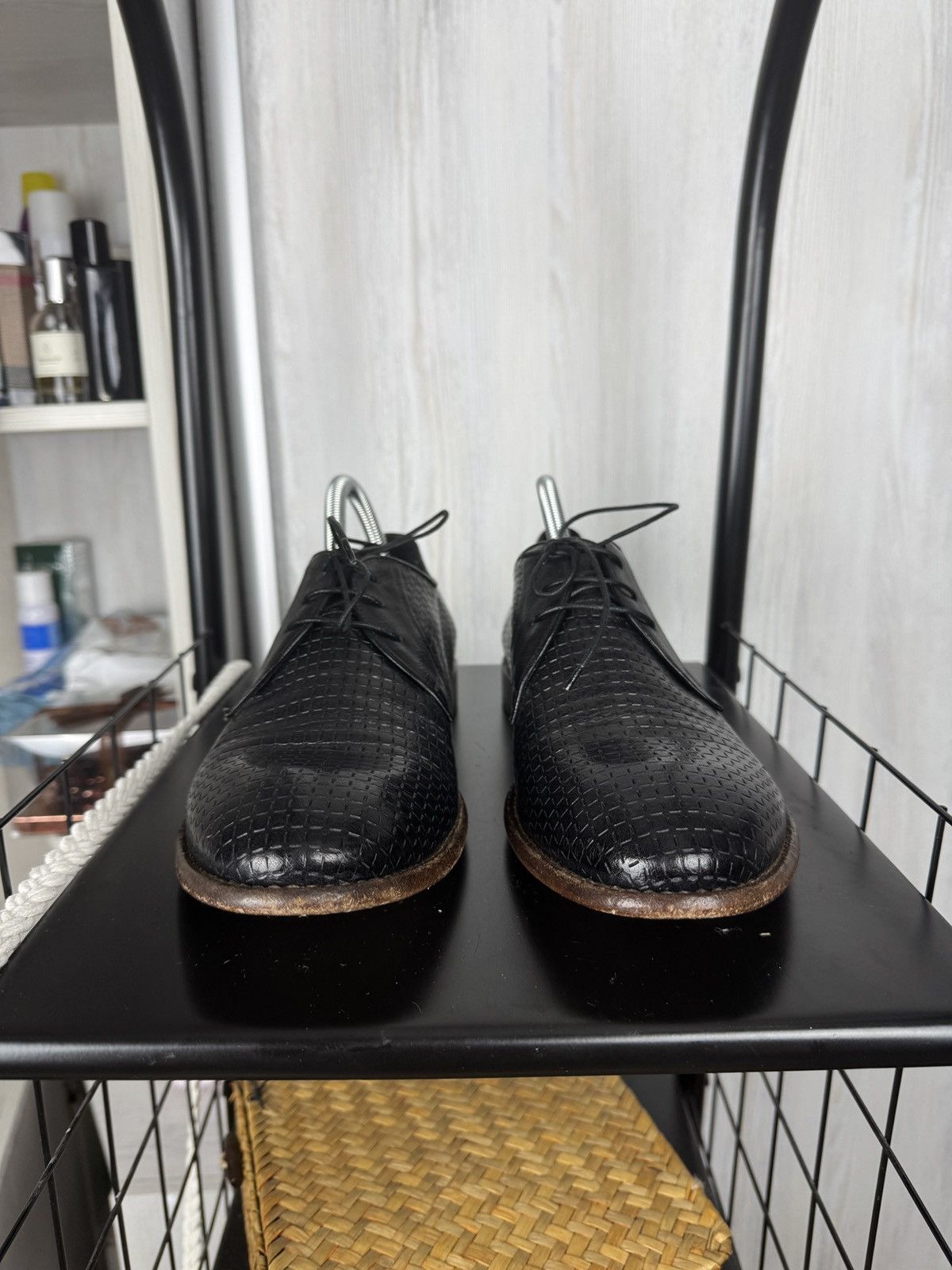 Other Camerlengo Perforated black leather derby Italy men’s shoes Size US 10 / EU 43 - 6 Thumbnail