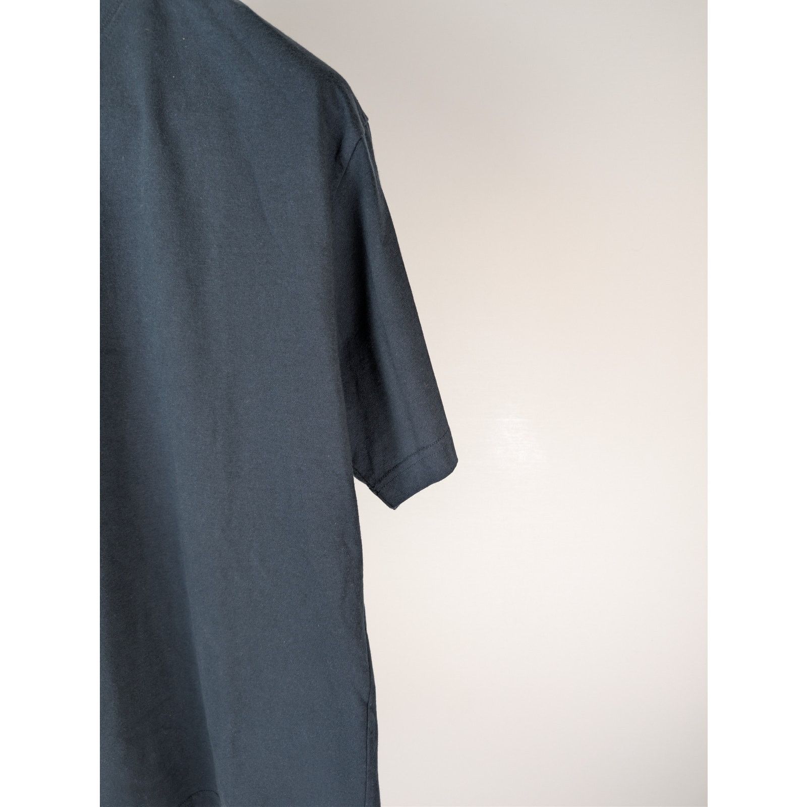 Balenciaga o1rshd1 Light Jersey Balenciaga Logo Top T-Shirt Washed Navy Size US M / EU 48-50 / 2 - 6 Thumbnail