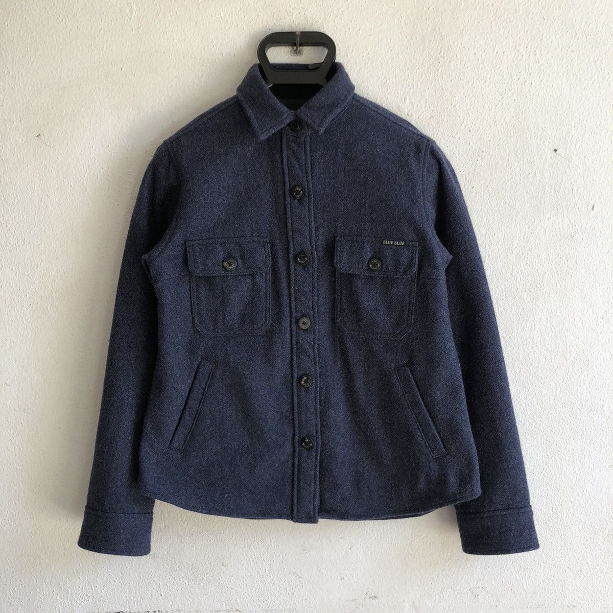 Blue Blue Japan BLUE BLUE button up wool shirt Size S / US 4 / IT 40 - 1 Thumbnail