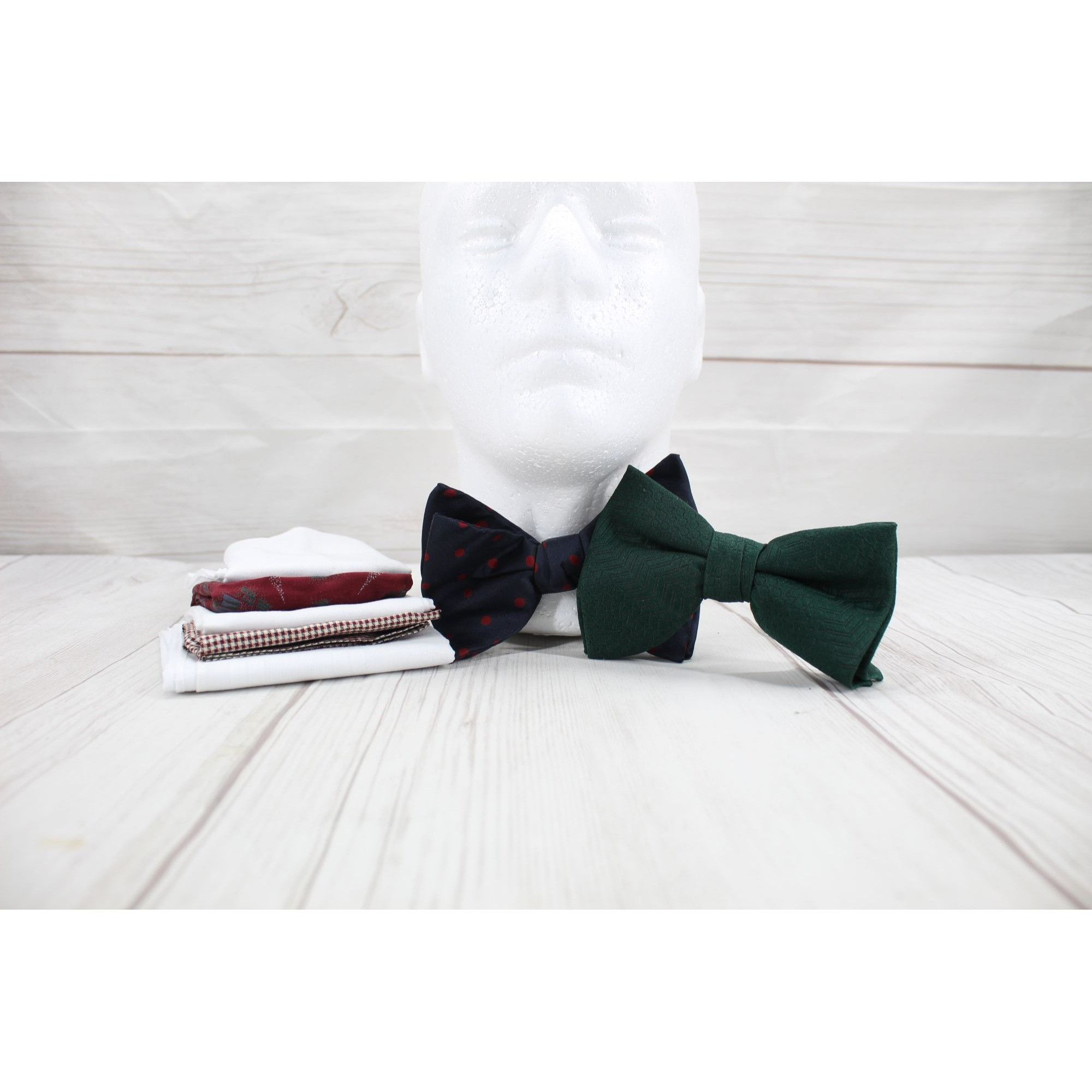 Other Set of 7 Men's Multicolor Bow Ties Pocket Handkerchiefs Size ONE SIZE - 3 Thumbnail