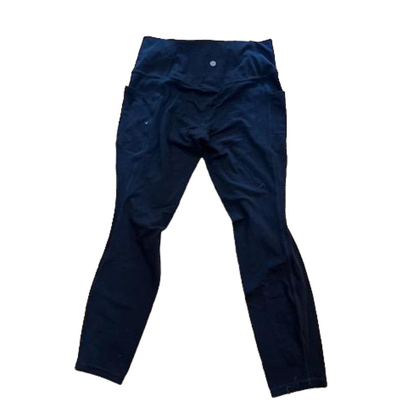 Athleta Athleta Women's High Waisted Leggings Stretch Navy Medium Size 28" / US 6 / IT 42 - 2 Thumbnail