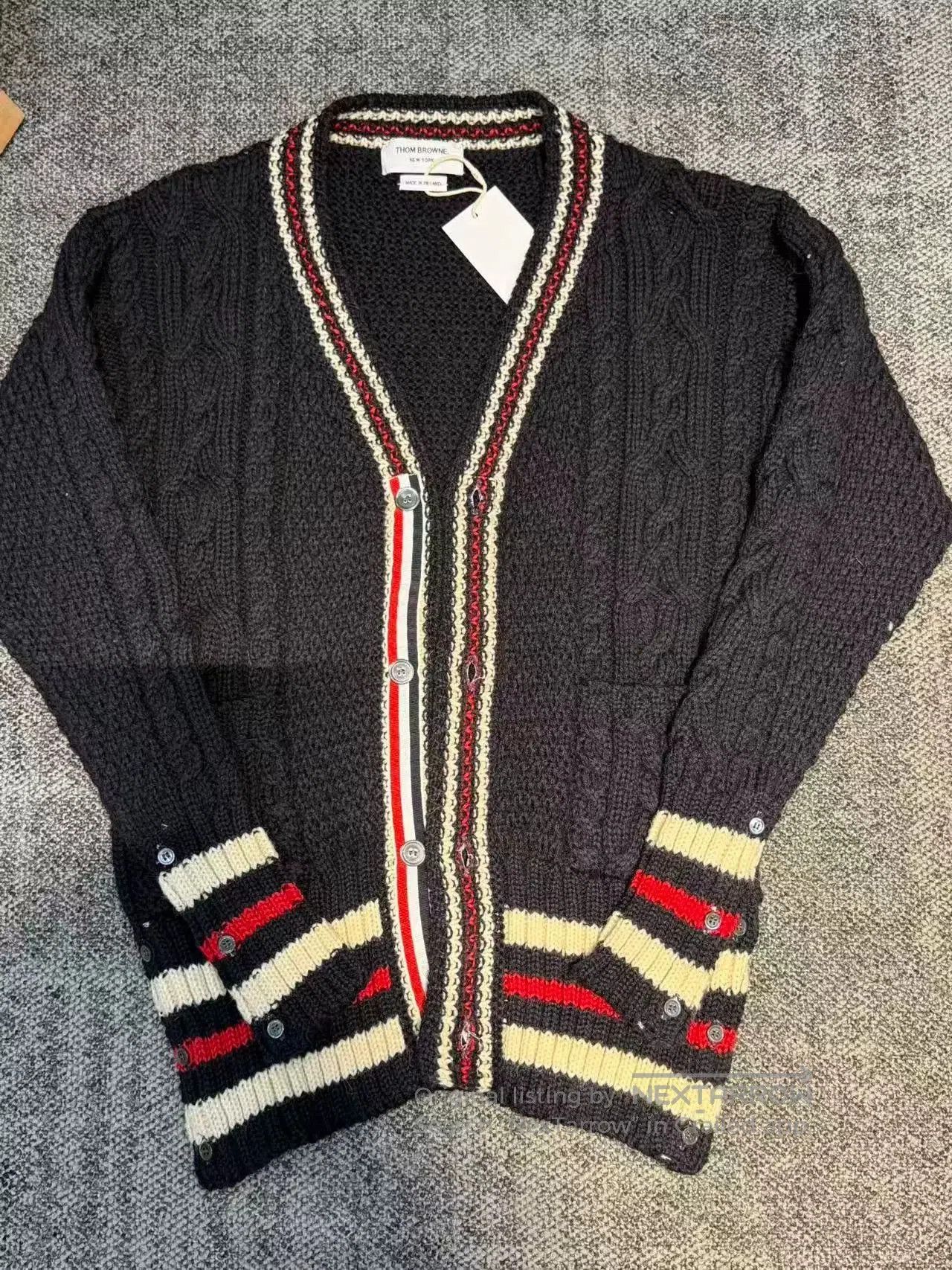 Thom Browne Thom Browne Wool Knit Cardigan Size 4. Size US XL / EU 56 / 4 - 1 Thumbnail