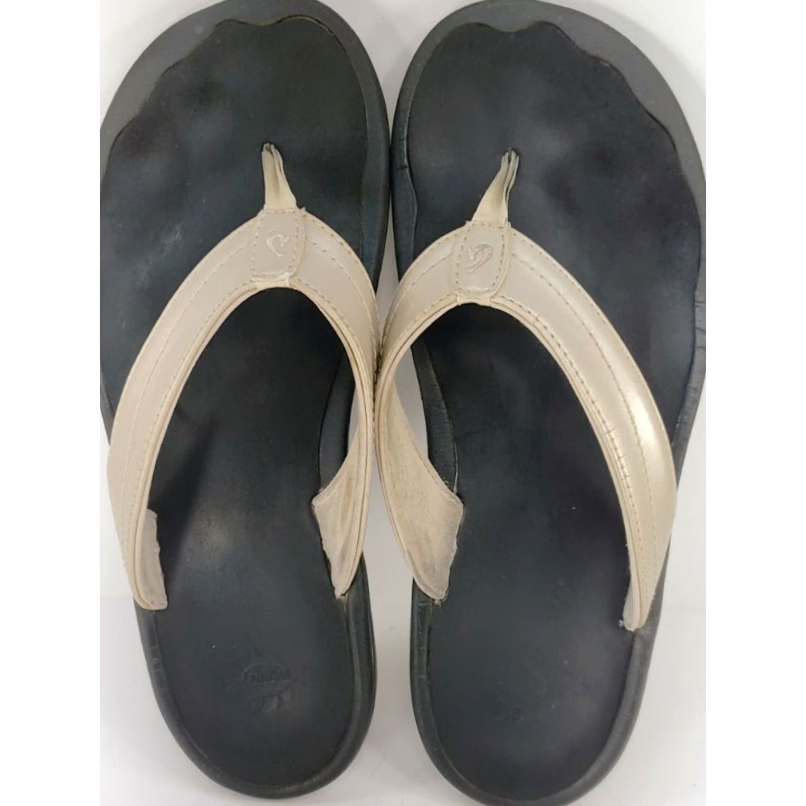 Olukai OluKai Flip Flop Womens Beige Ohana Sandals Flops Thong Toe Post Brown Size Women Size US 9 / IT 39 - 6 Thumbnail
