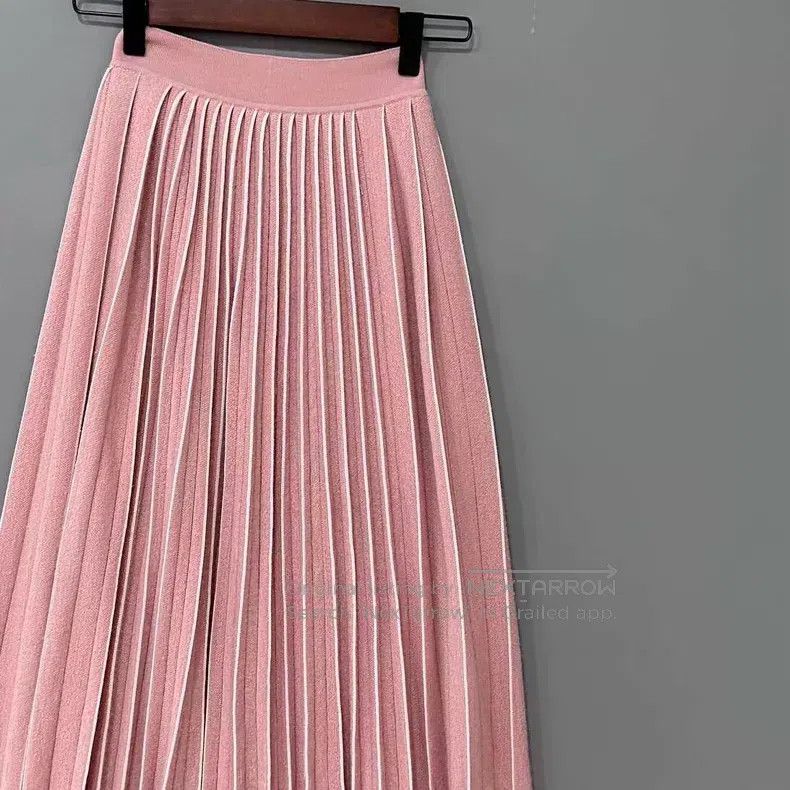 Loro Piana Loro Piana Pink Cashmere Pleated Skirt Size 25" / US 0 / IT 36 - 2 Thumbnail