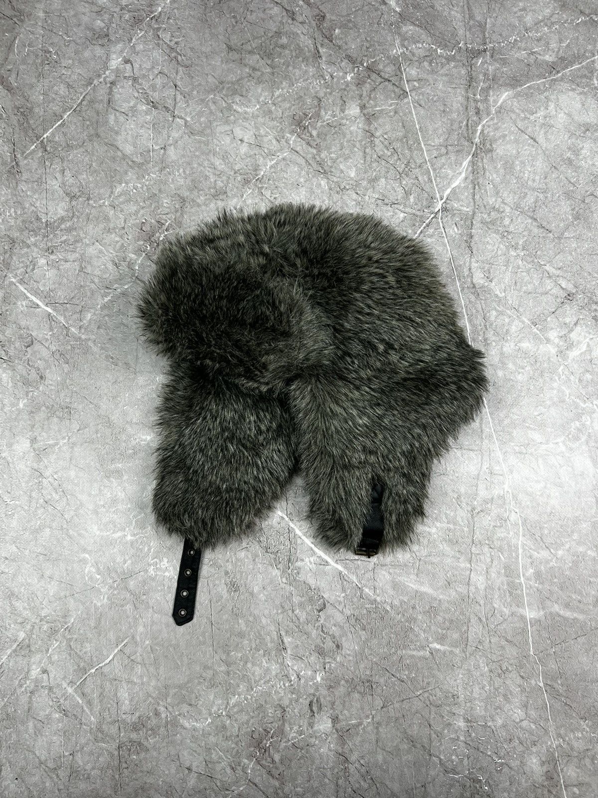 Japanese Brand 90s Japanese Fur Faux Fuzzy Trapper Mohair Ushanka Hat Y2K Size ONE SIZE - 4 Thumbnail