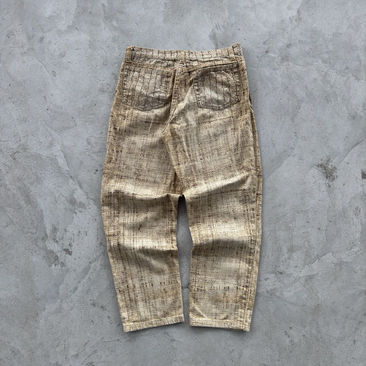 Roberto Cavalli Roberto Cavalli Archive Snakeskin Print Denim Pants Italy Size 32" / US 10 / IT 46 - 2 Thumbnail
