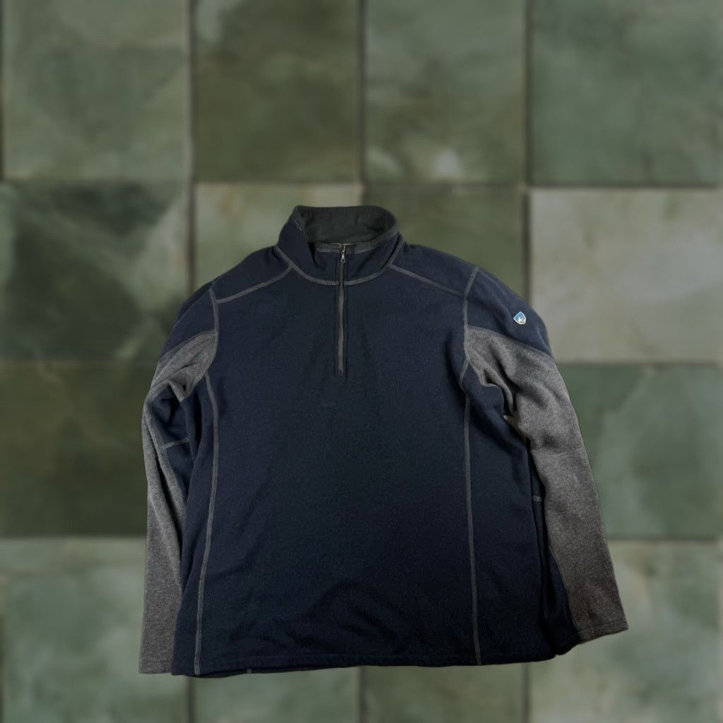 Vintage Kuhl Mens Revel 1/4 Zip Black/Steel Kashmira Performance Fleece Pullover Sz. L Size US L / EU 52-54 / 3 - 1 Thumbnail