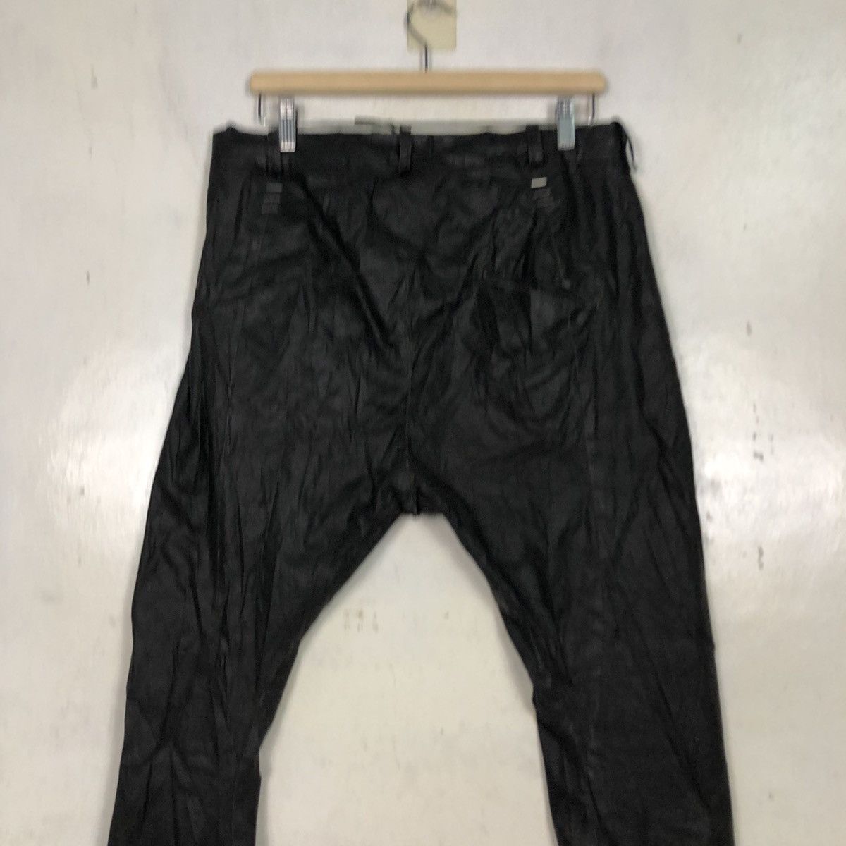 Japanese Brand Masnada Made in Italy Wax Biker Pants Parachute Bondage Size US 32 / EU 48 - 12 Thumbnail