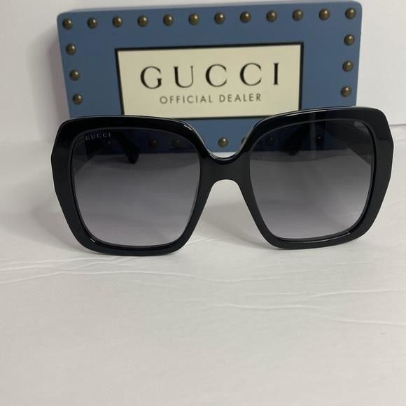 Gucci 💯- New Gucci GG0096S 001 54 Ladies Sunglasses Size ONE SIZE - 7 Thumbnail