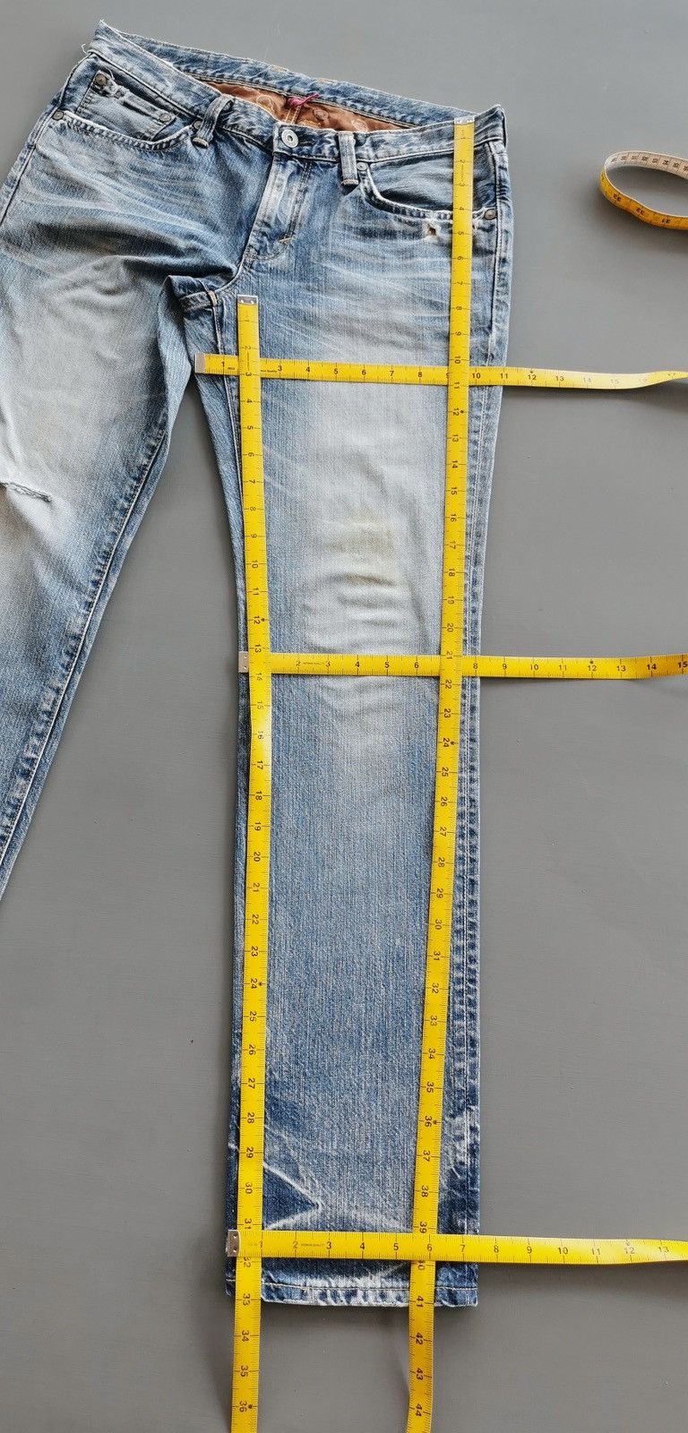 Edwin Vintage Edwin 503 Distressed Women Jeans Size 32" / US 10 / IT 46 - 12 Thumbnail