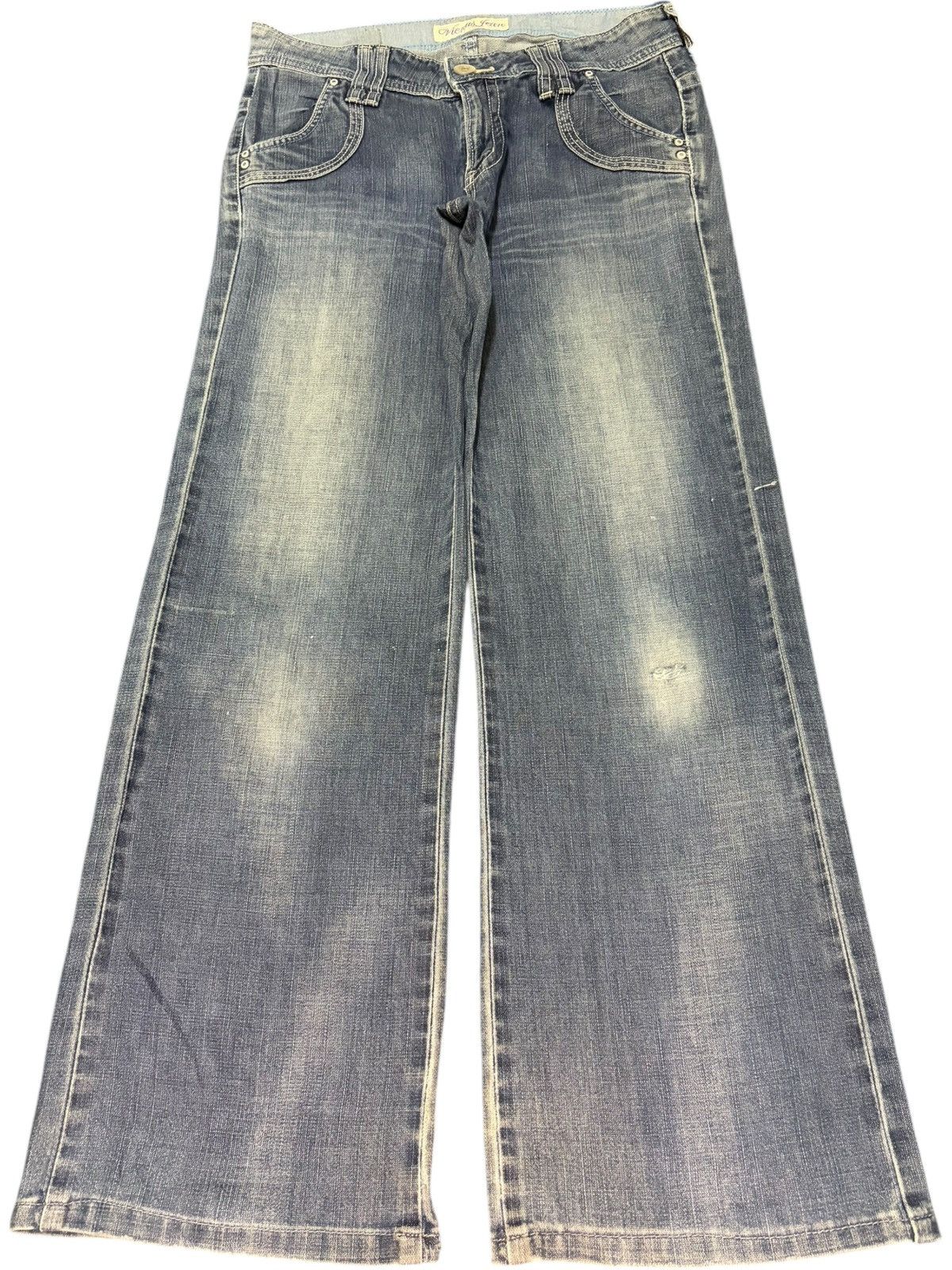 Edwin Vintage Japanese Edwin Something Distress Flare Jeans Size 31" - 1 Thumbnail
