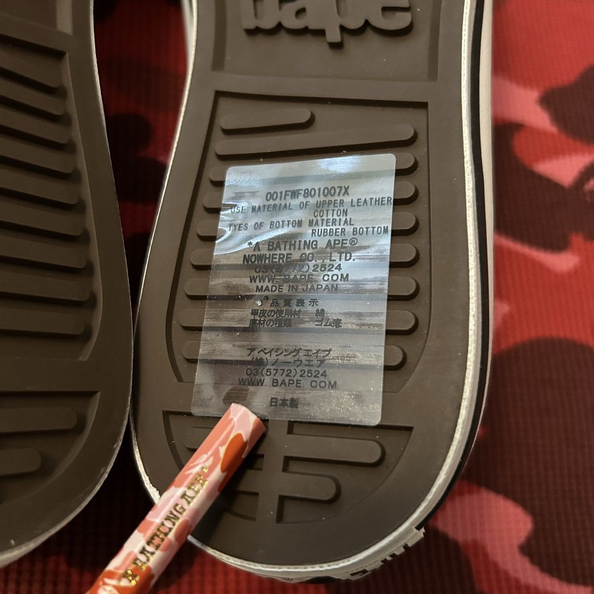 Bape BAPE Pink ABC Camo “Side Tape” APESTA Shoes Size US 9.5 / EU 42-43 - 12 Thumbnail