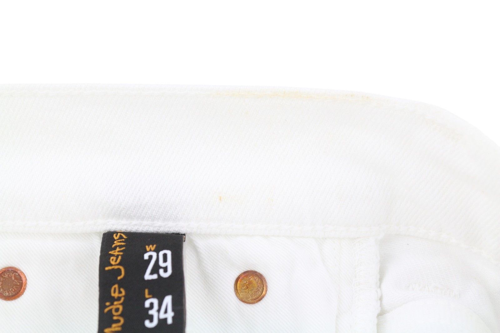 Nudie Jeans LEAN DEAN W29 White Denim Cotton Shorts 83839 Size US 29 - 10 Thumbnail