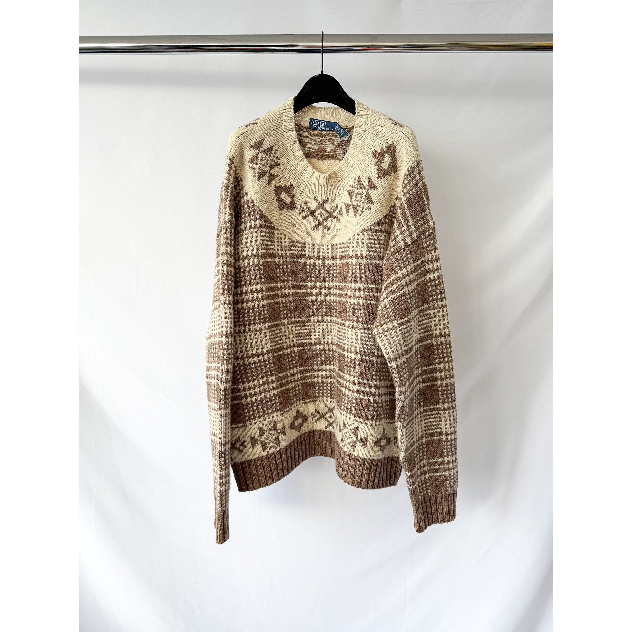 Polo Ralph Lauren Ralph Lauren Polo Plaid Wool Linen Jumper Size US XXL / EU 58 / 5 - 7 Thumbnail