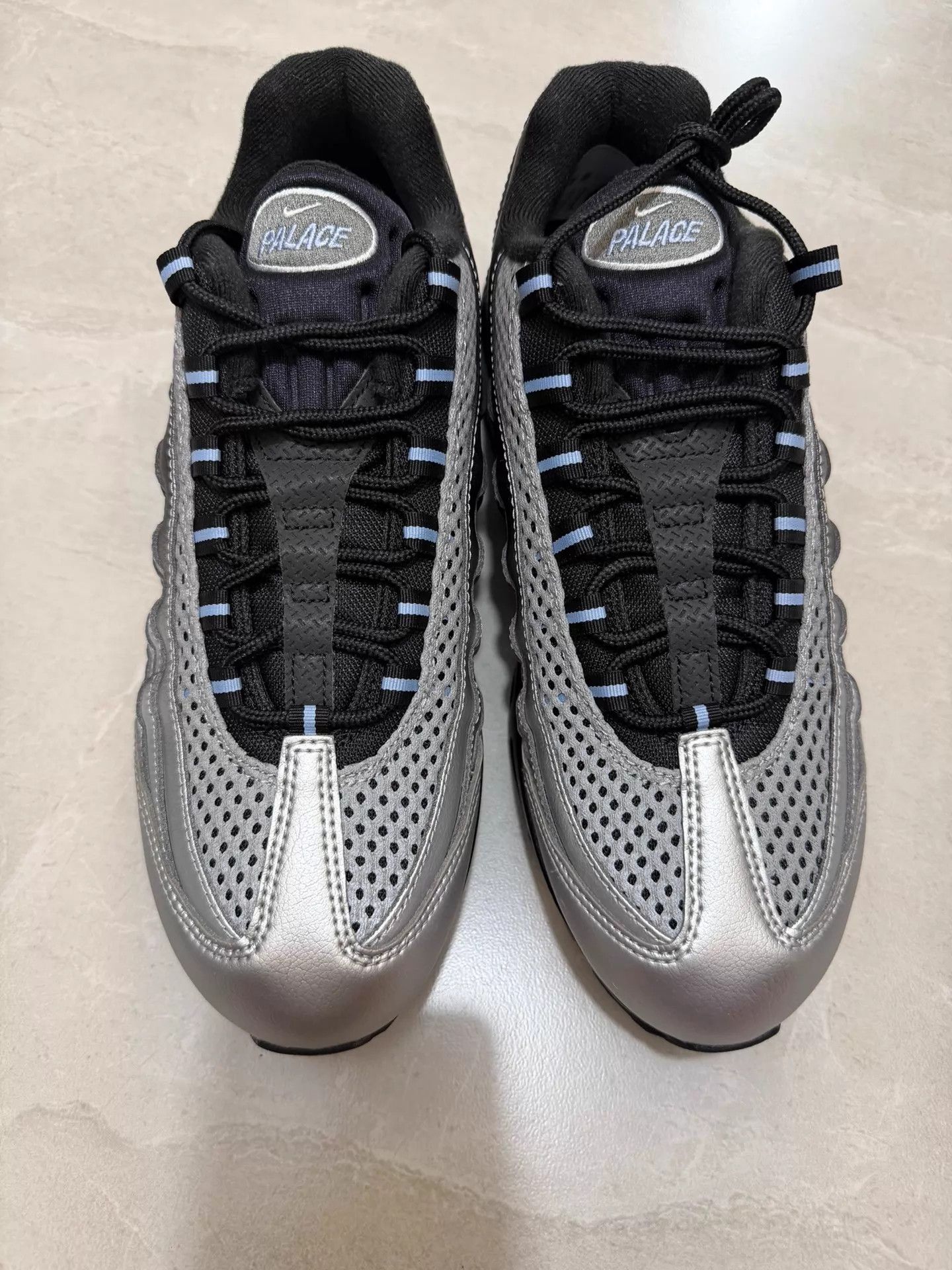 Nike Nike x PALACE AirMax95 Big Bubble Silver Black Unisex 43 New Size US 10 / EU 43 - 3 Thumbnail