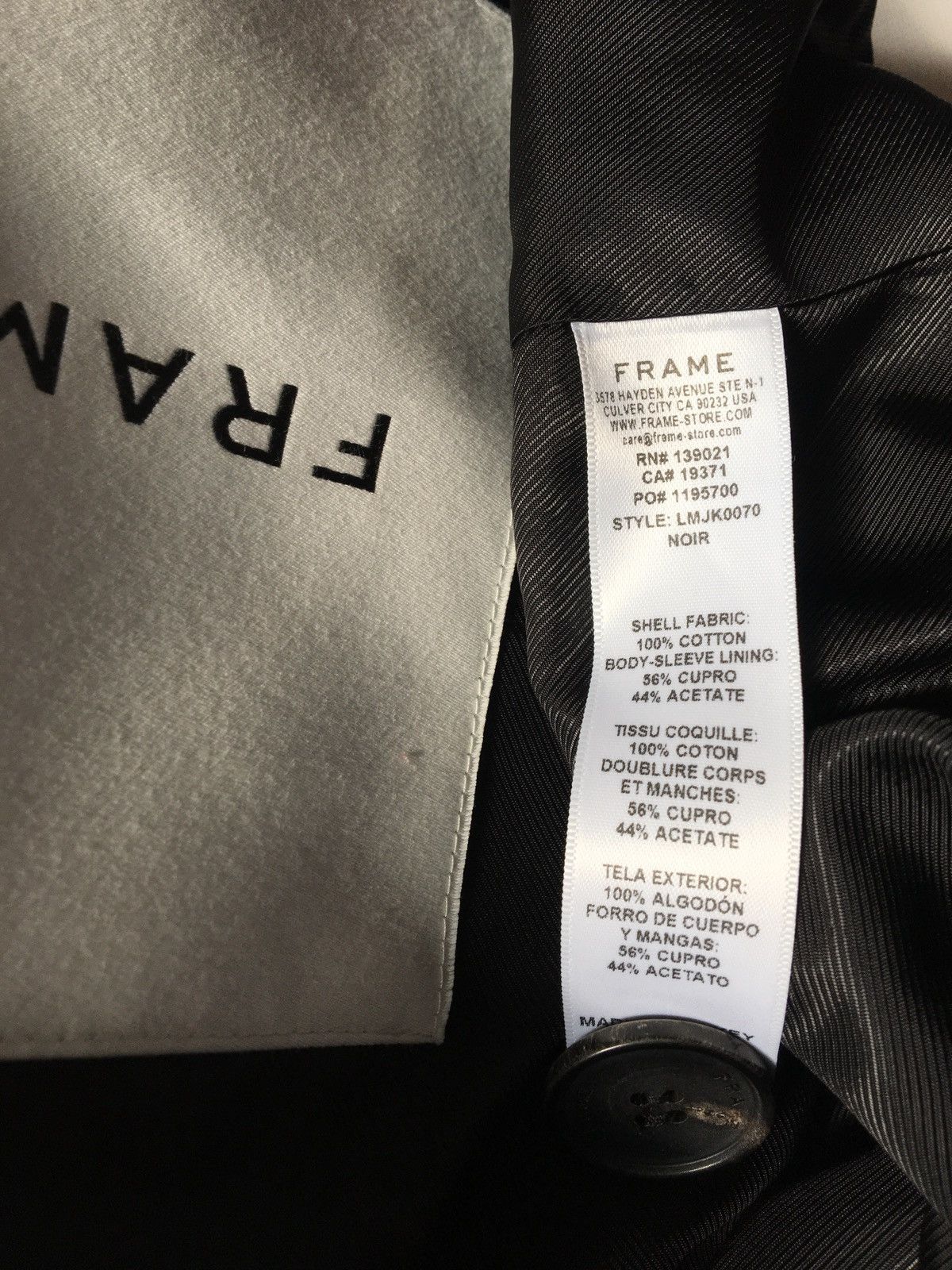 Frame FRAME - Trench-Coat - Raincoat - Size Large Size US L / EU 52-54 / 3 - 16 Thumbnail