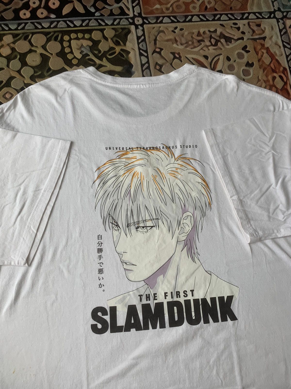 image of Anima The First Slam Dunk 2022 Movie Promo Anime Tshirt in White, Men's (Size 2XL)