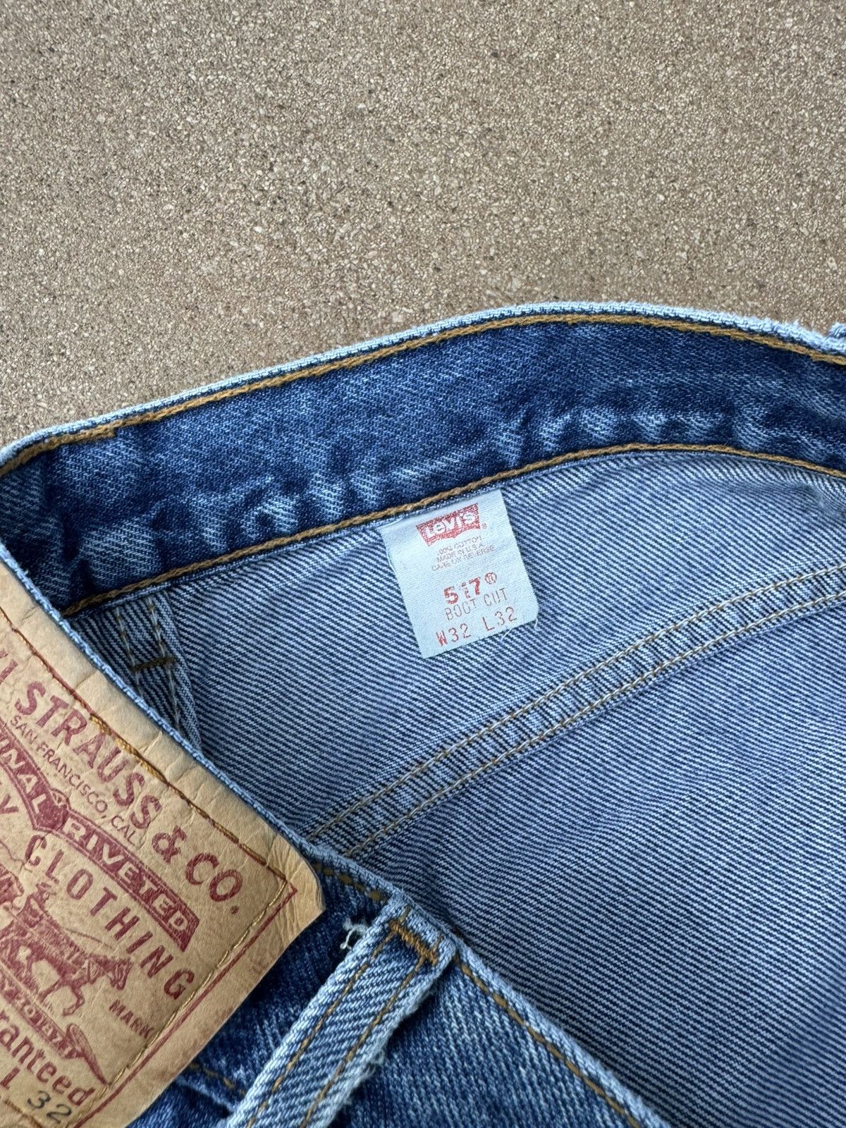 Levi's Vtg 90’s Levi’s 517 Red Tab Bootcut Flare Denim Jeans 30x30 Size US 30 / EU 46 - 6 Thumbnail