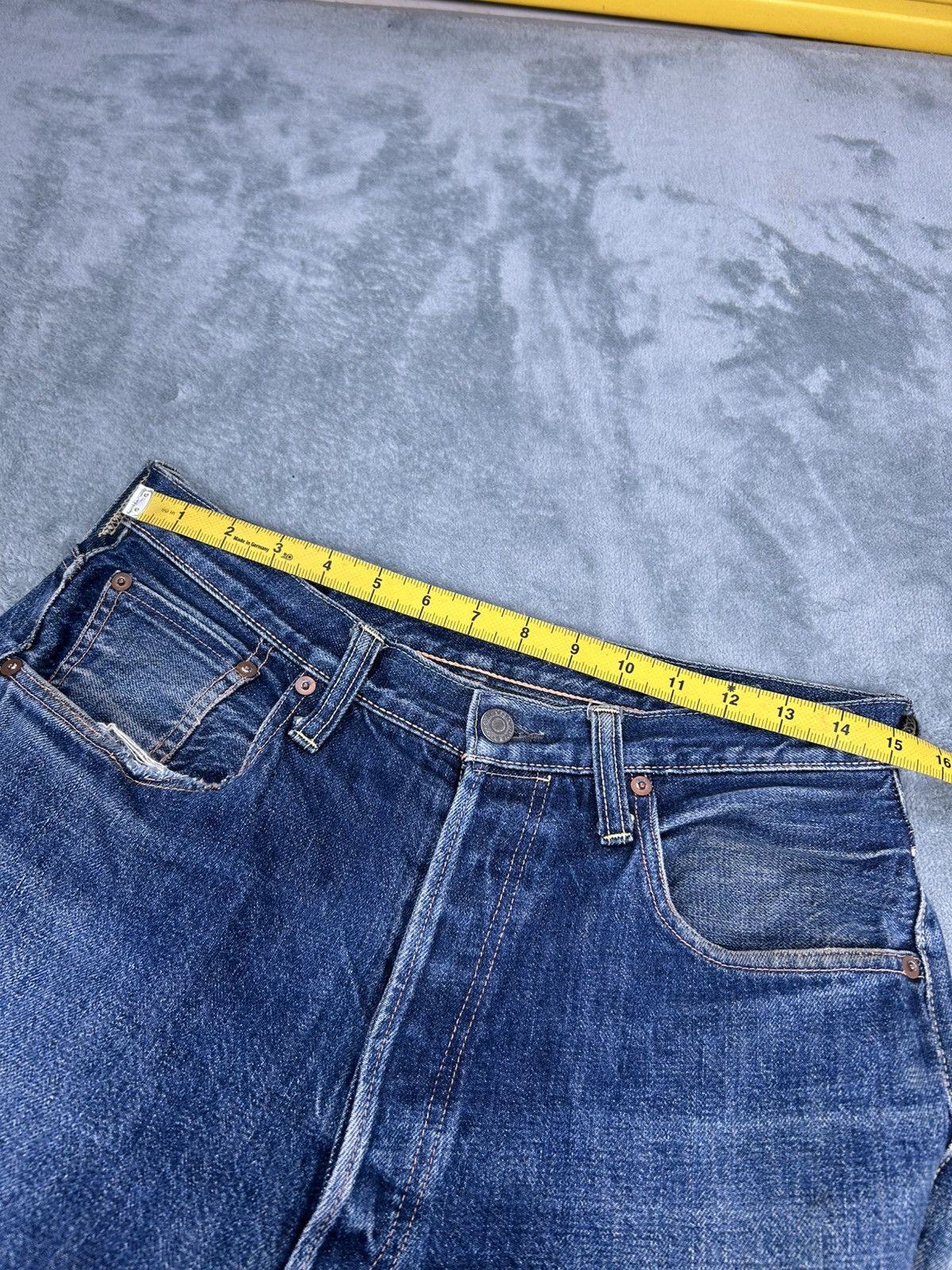 Sugar Cane Vintage Fortune & Co 80’s Hidden Rivet Washed Denim Size US 30 / EU 46 - 13 Thumbnail