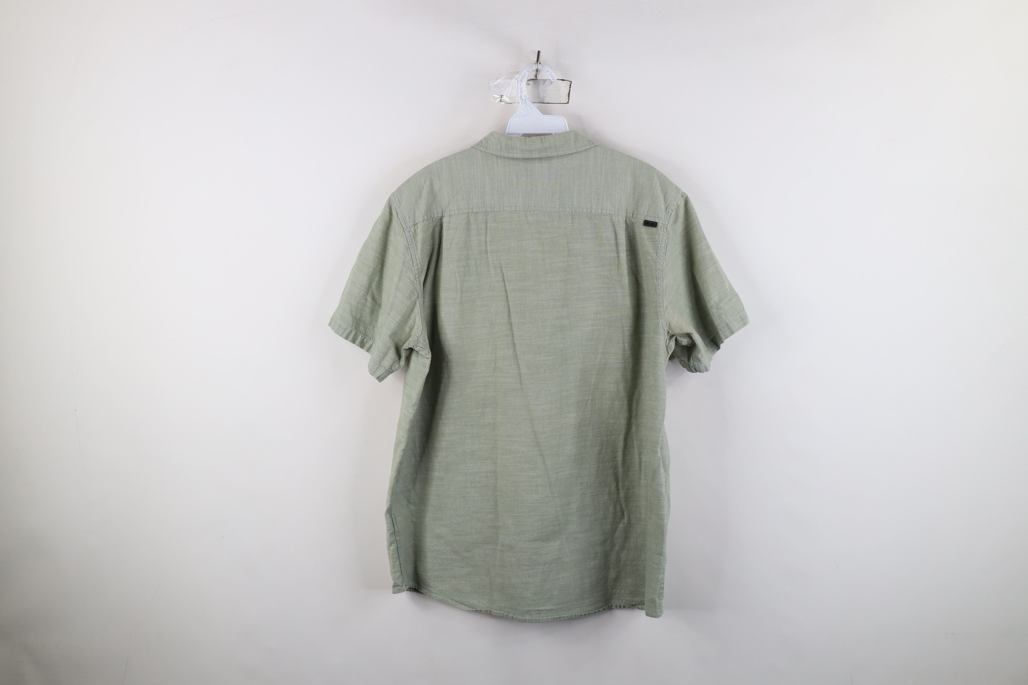 Oakley Vintage Oakley O Logo Chambray Collared Button Shirt Green Size US L / EU 52-54 / 3 - 11 Thumbnail