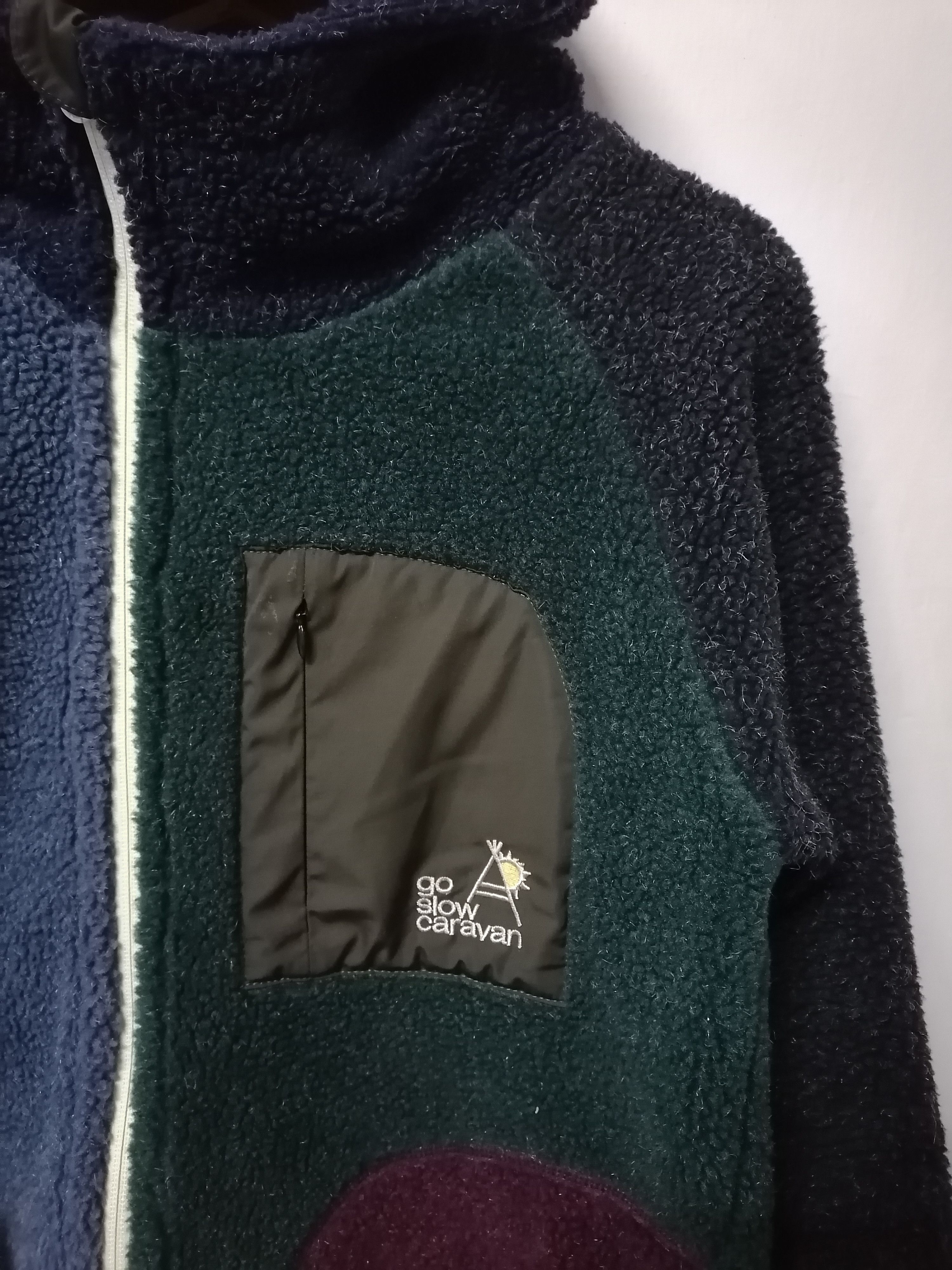 Vintage × go slow caravan Go Slow Caravan Sherpa Multicolour Hoodies Size US S / EU 44-46 / 1 - 2 Thumbnail