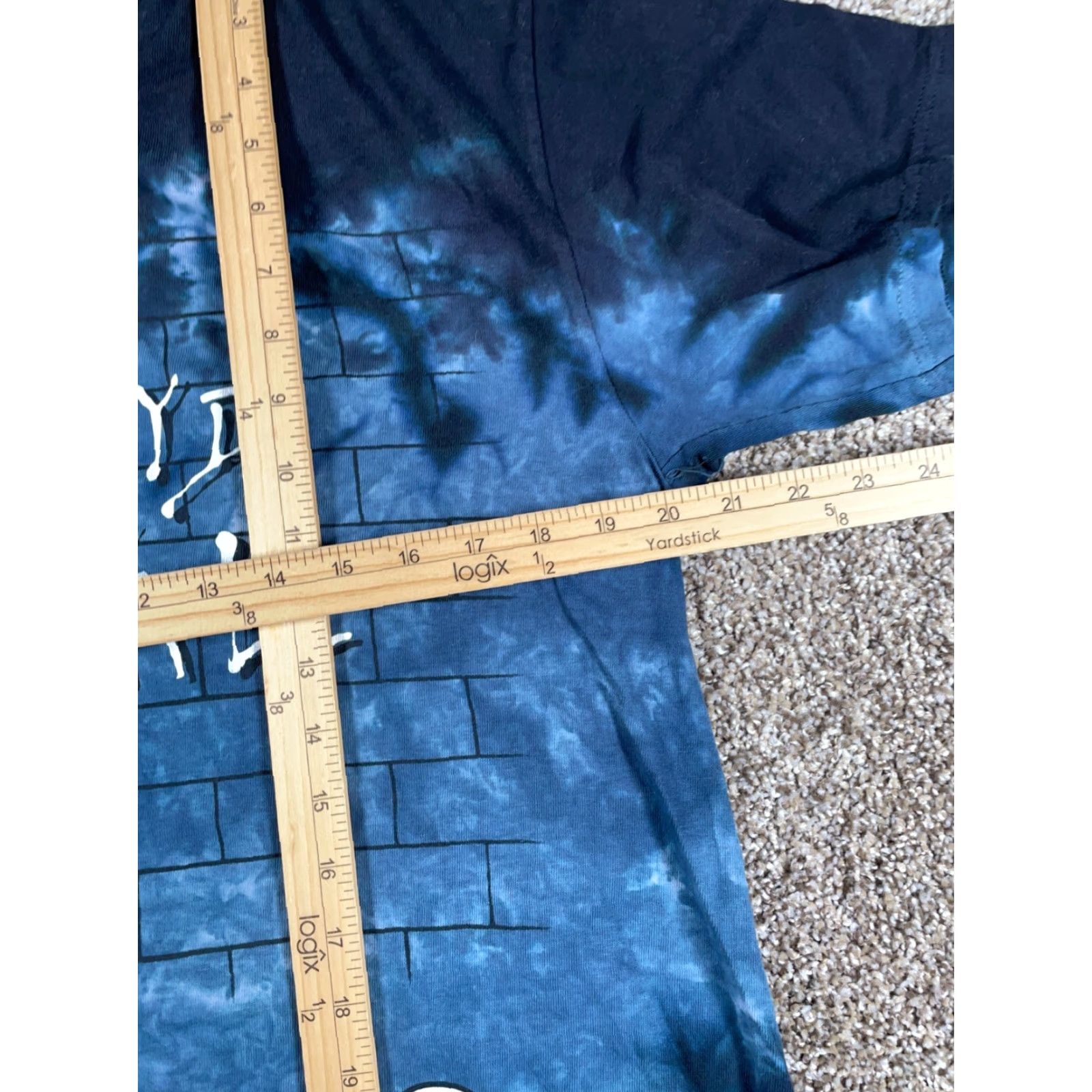 Liquid Blue Liquid Blue Pink Floyd The Wall T-Shirt Adult Large Black Blue Tie Dye Graphic Print Music Rock Mens Size US L / EU 52-54 / 3 - 6 Thumbnail