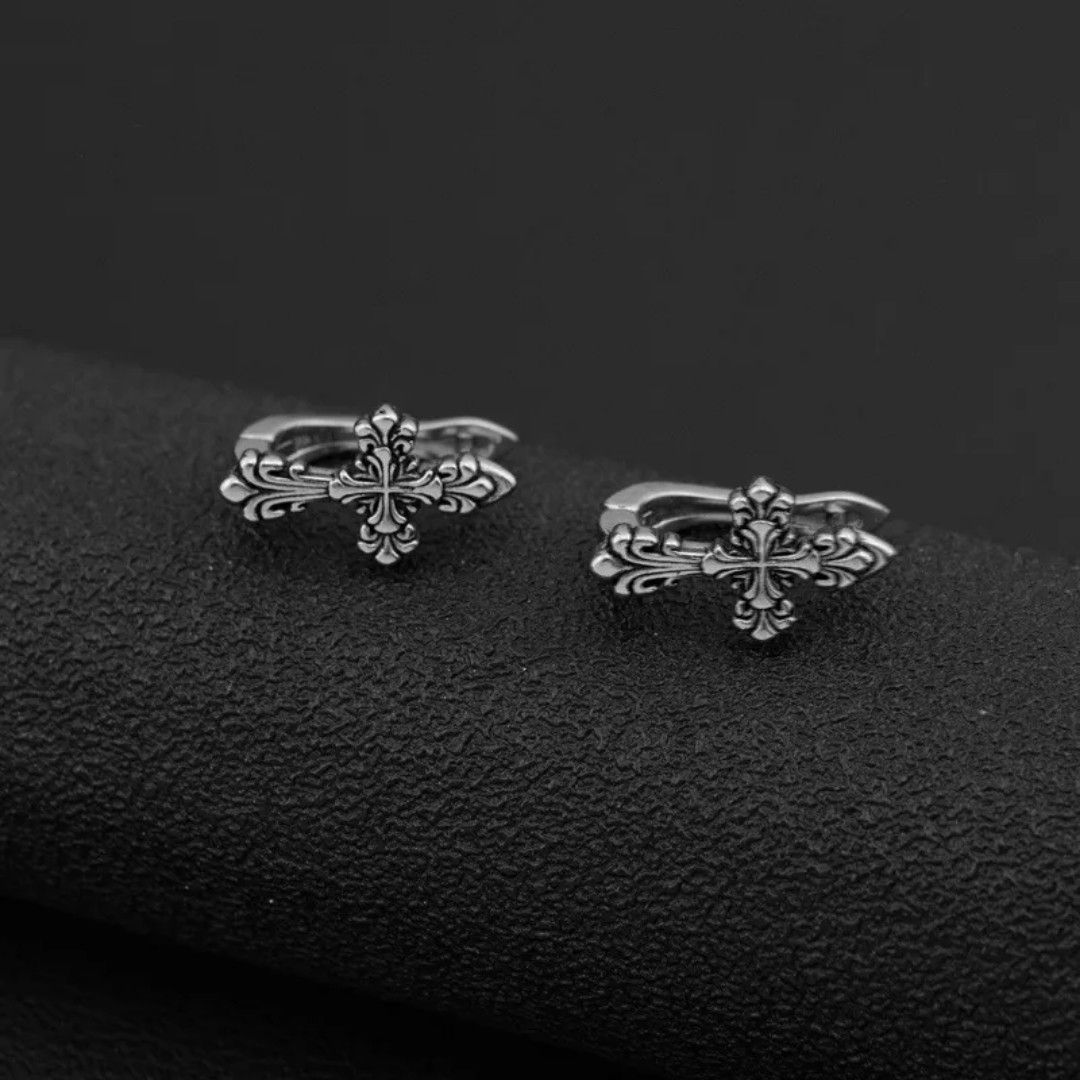 Japanese Brand Retro cross earrings 1pair Size ONE SIZE - 2 Thumbnail
